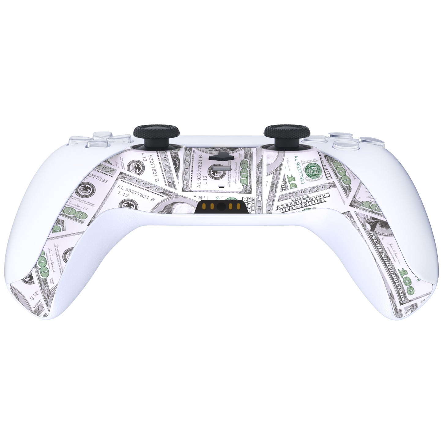 eXtremeRate PS5コントローラーBDM-010/020/030/040/050対応アクセントリング付き交換対応用装飾トリムシェル【100現金ドルパターン】