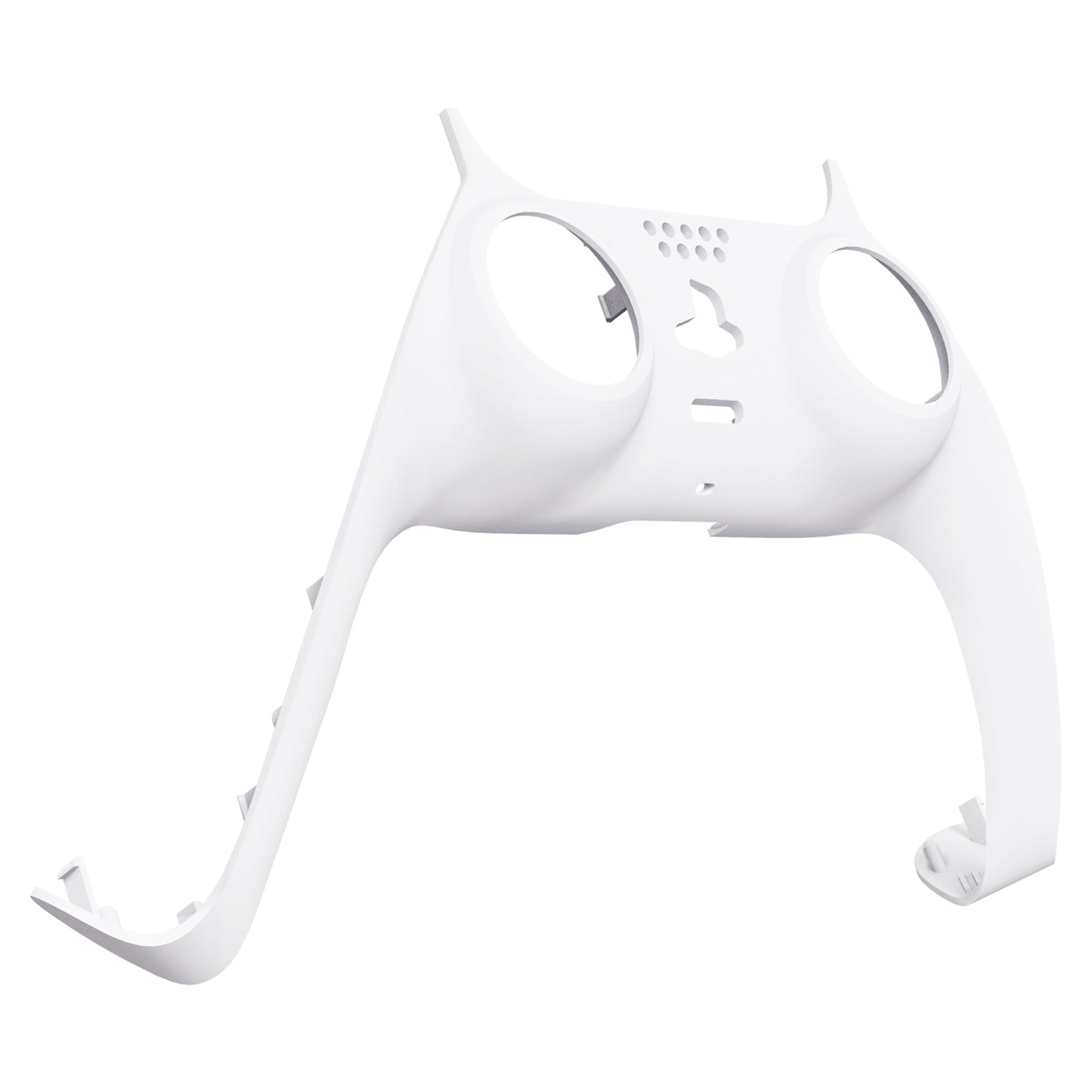 eXtremeRate PS5コントローラーBDM-010/020/030/040/050対応アクセントリング付き交換対応用装飾トリムシェル【ホワイト】