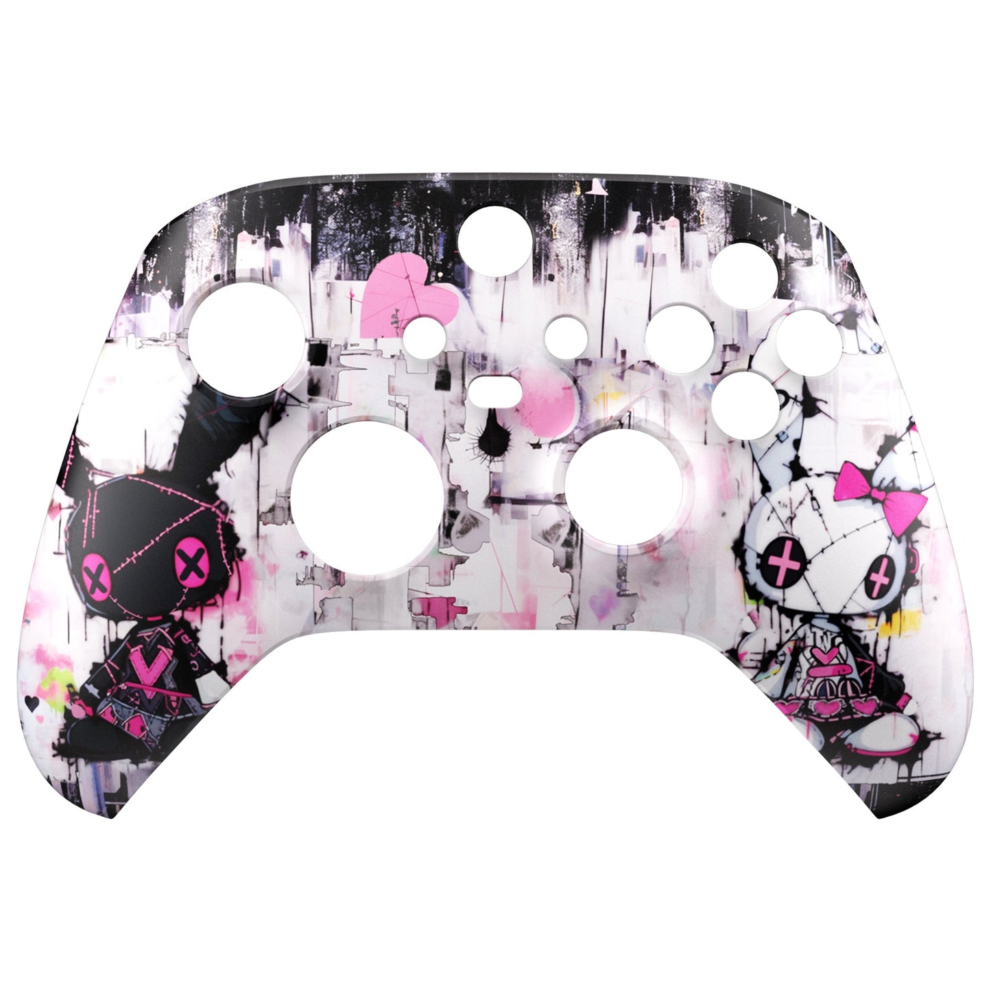 eXtremeRate Xbox Series X&Sコントローラー用交換フロントハウジングシェル【可愛いパンク兎ちゃん】