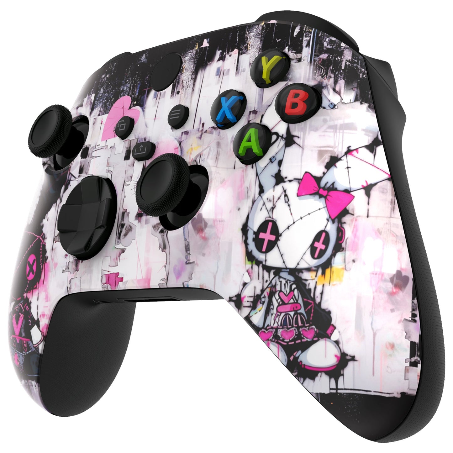 eXtremeRate Xbox Series X&Sコントローラー用交換フロントハウジングシェル【可愛いパンク兎ちゃん】