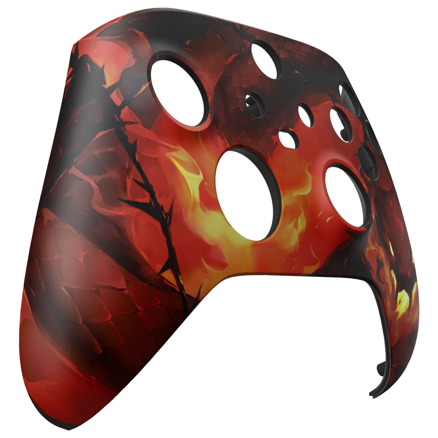 eXtremeRate Xbox Series X&Sコントローラー用交換フロントハウジングシェル【煉獄ファイアサーペント】