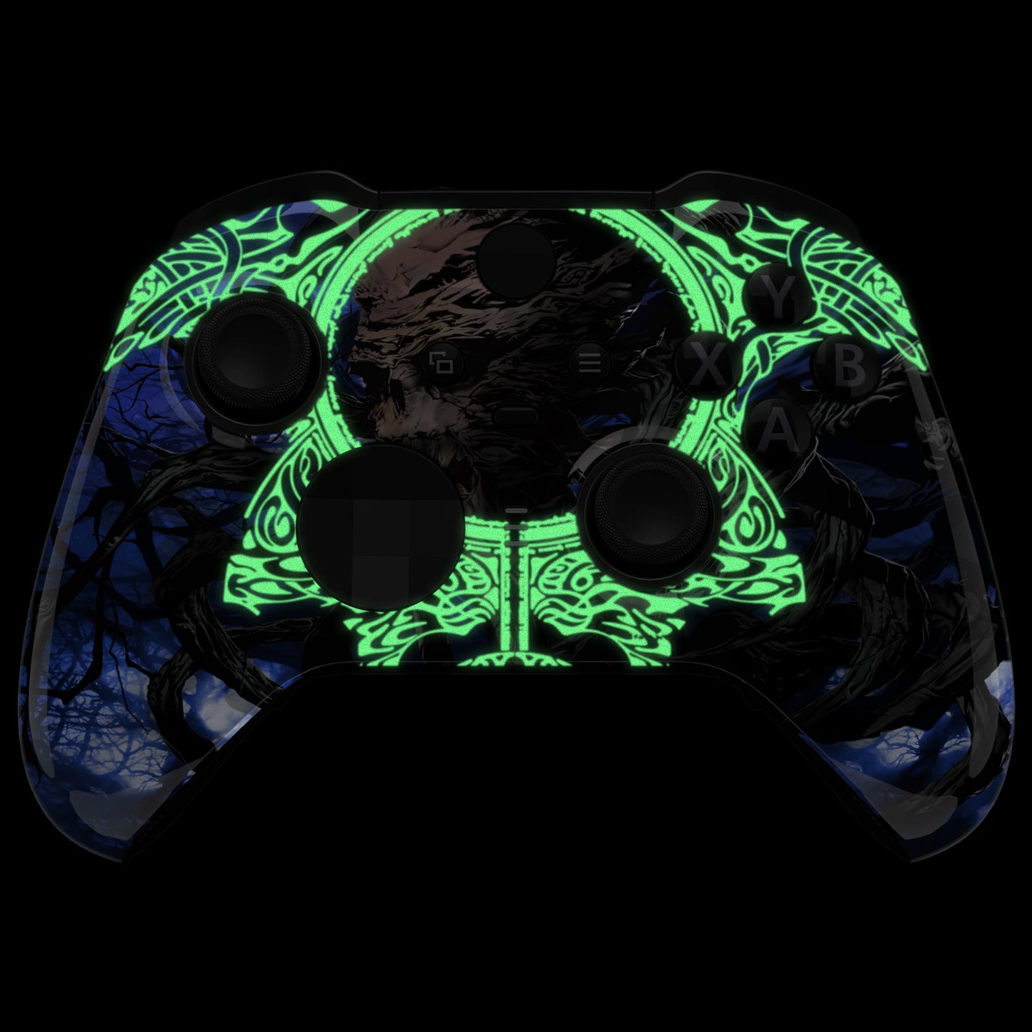 eXtremeRate Xbox One Elite Series 2&Elite 2 Coreコントローラー(モデル1797)用交換フロントハウジングシェルケース&アクセントリング【暗闇で光る-大地の主の目覚め】