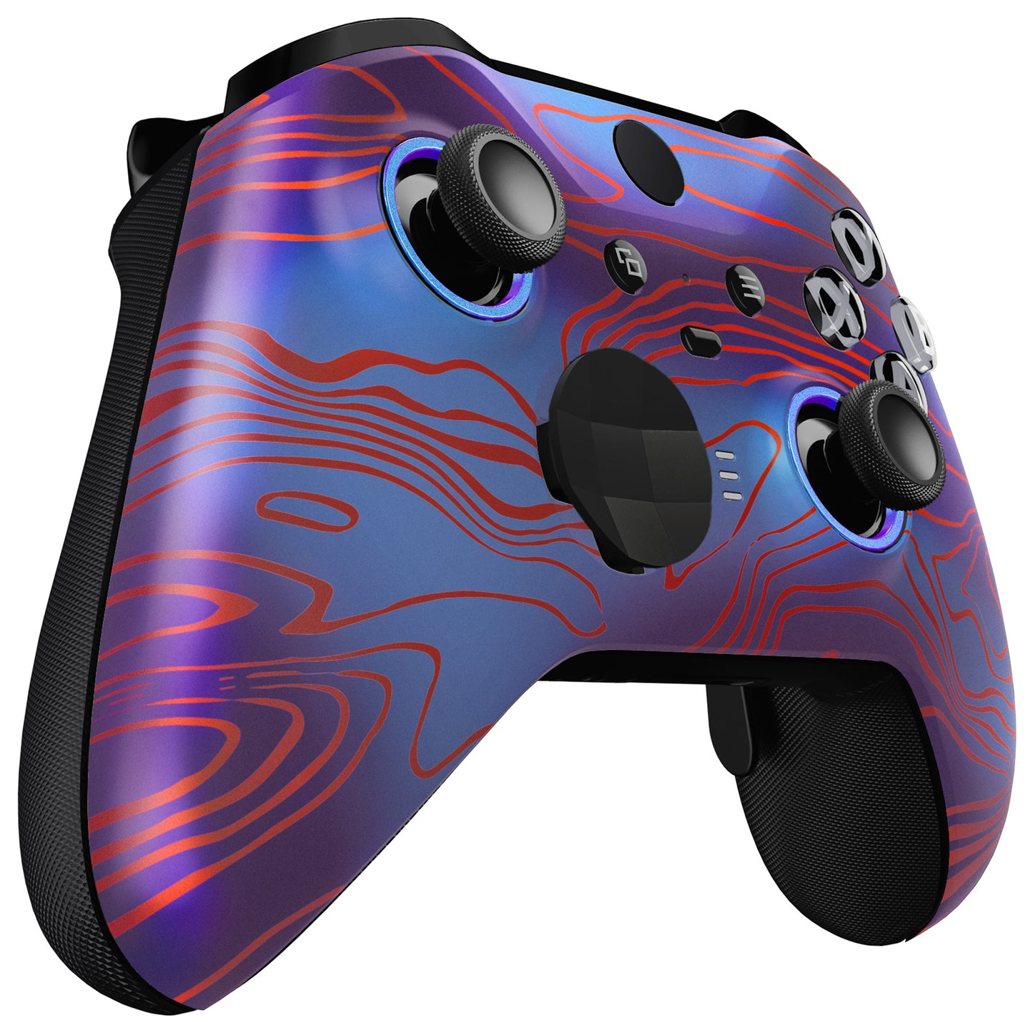 eXtremeRate Xbox One Elite Series 2&Elite 2 Coreコントローラー(モデル1797)用交換フロントハウジングシェルケース&アクセントリング【ダマスクス】
