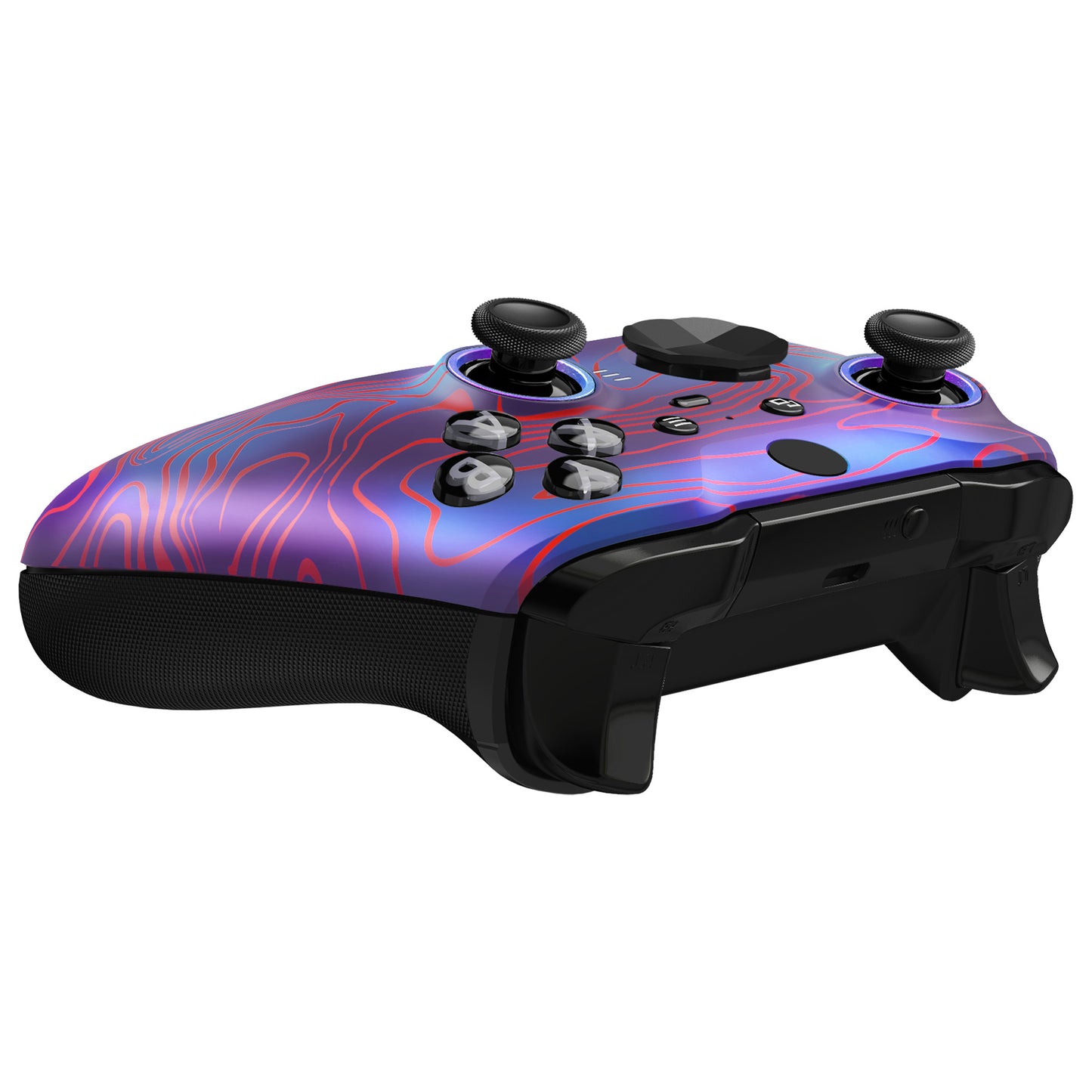 eXtremeRate Xbox One Elite Series 2&Elite 2 Coreコントローラー(モデル1797)用交換フロントハウジングシェルケース&アクセントリング【ダマスクス】