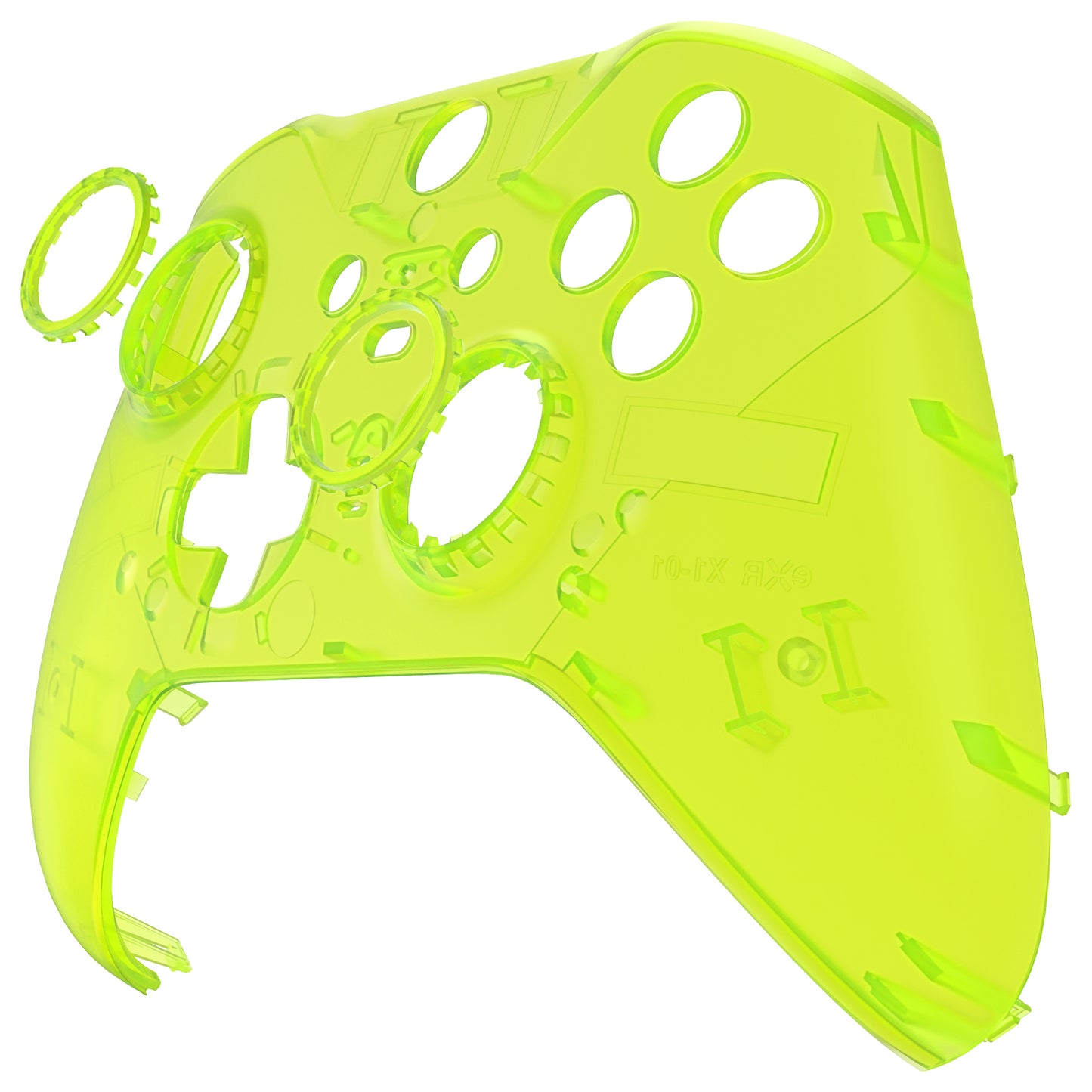 eXtremeRate Xbox One Elite Series 2&Elite 2 Coreコントローラー(モデル1797)用交換フロントハウジングシェルケース&アクセントリング【クリアライムグリーン】