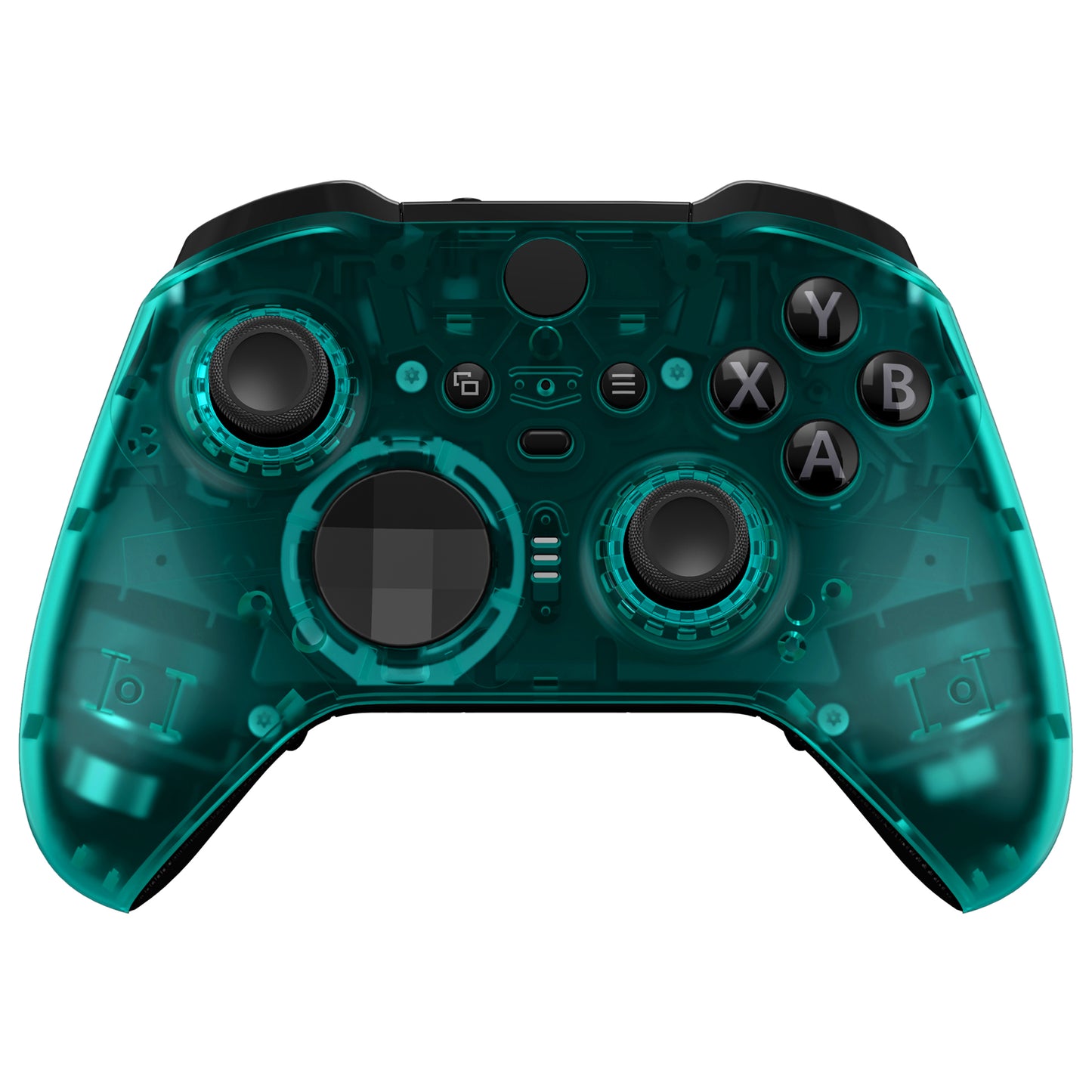 eXtremeRate Xbox One Elite Series 2&Elite 2 Coreコントローラー(モデル1797)用交換フロントハウジングシェルケース&アクセントリング【エメラルドグリーン】