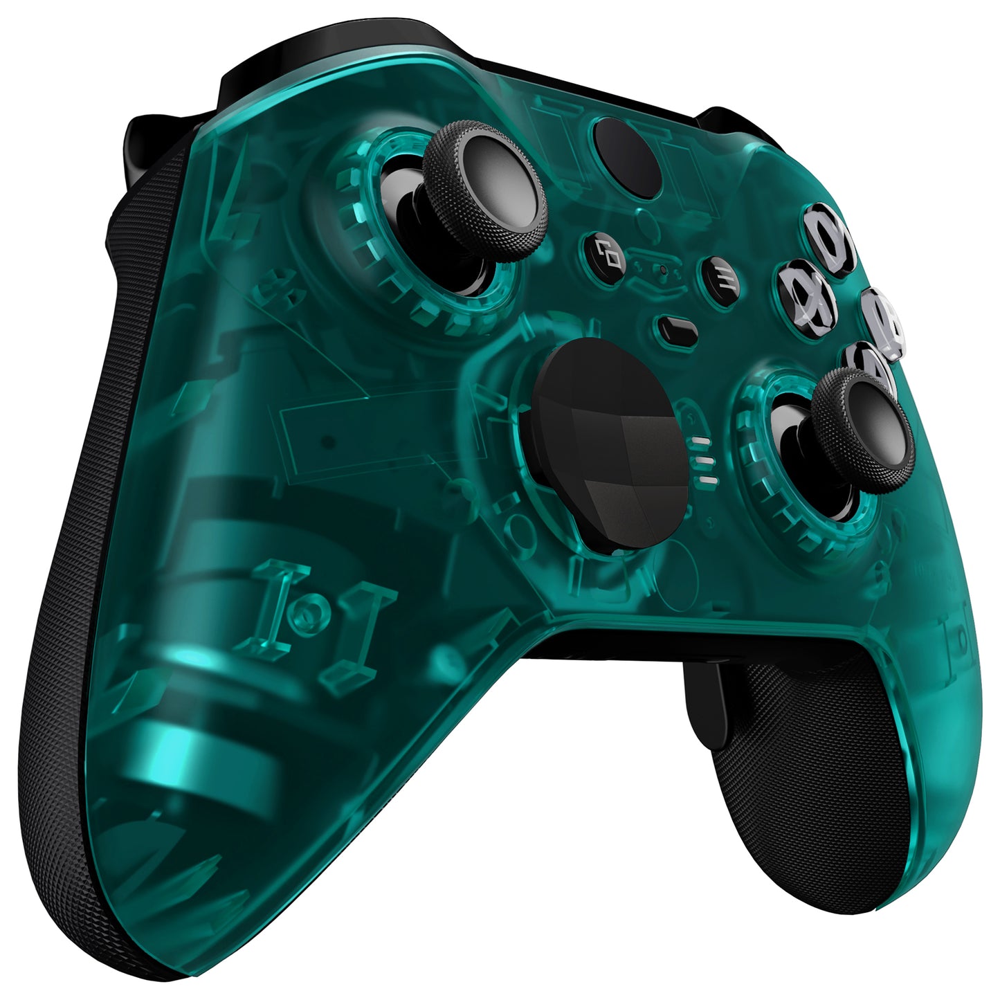 eXtremeRate Xbox One Elite Series 2&Elite 2 Coreコントローラー(モデル1797)用交換フロントハウジングシェルケース&アクセントリング【エメラルドグリーン】