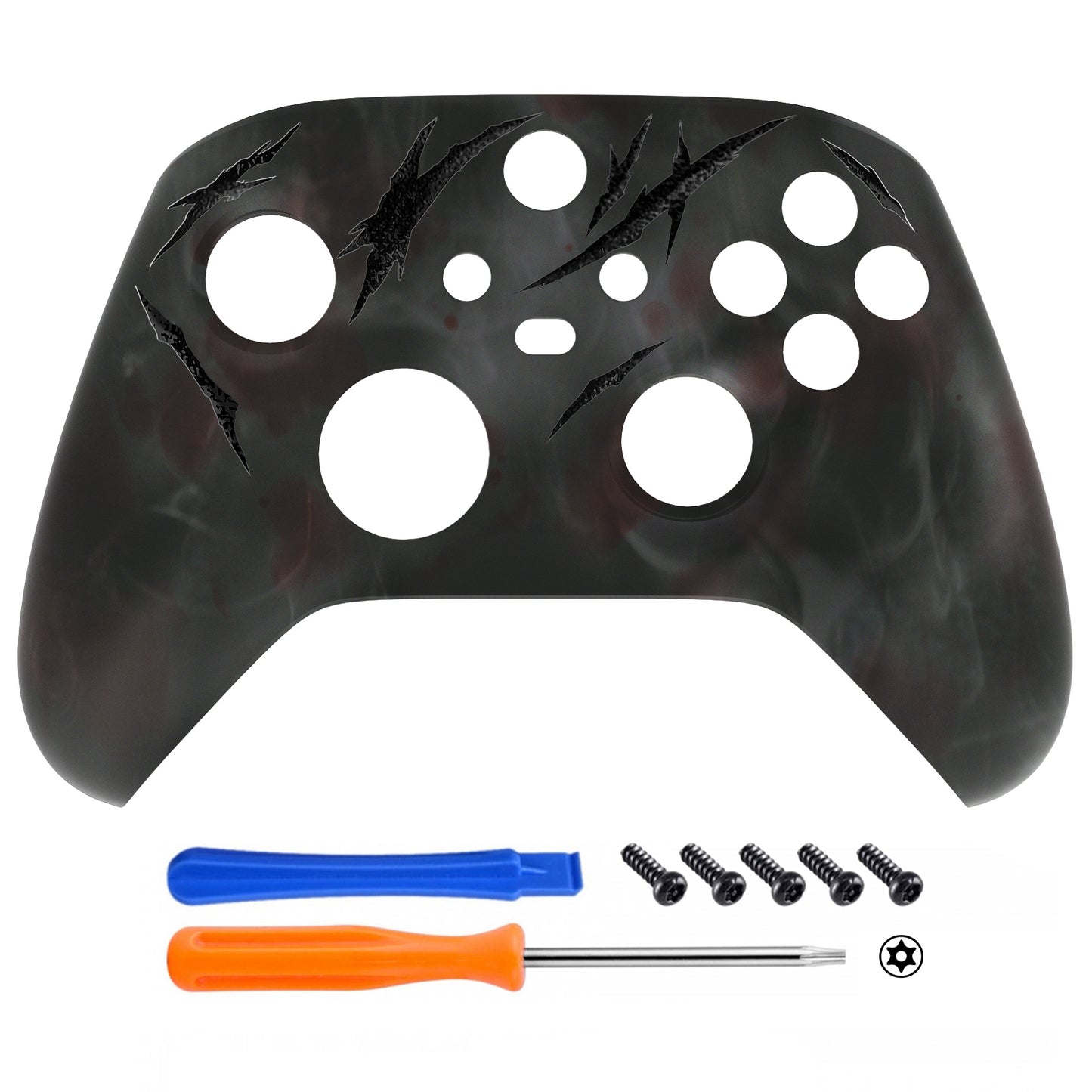 eXtremeRate Xbox Series X&Sコントローラー用交換フロントハウジングシェル【血の霧】