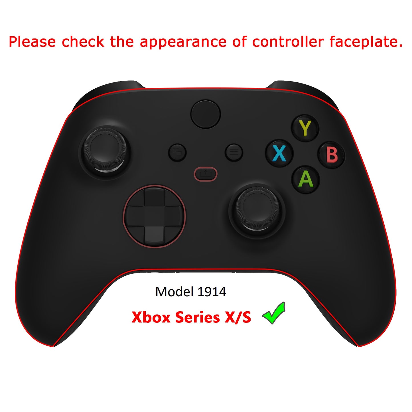 eXtremeRate Xbox Series X&Sコントローラー用交換フロントハウジングシェル【血の霧】