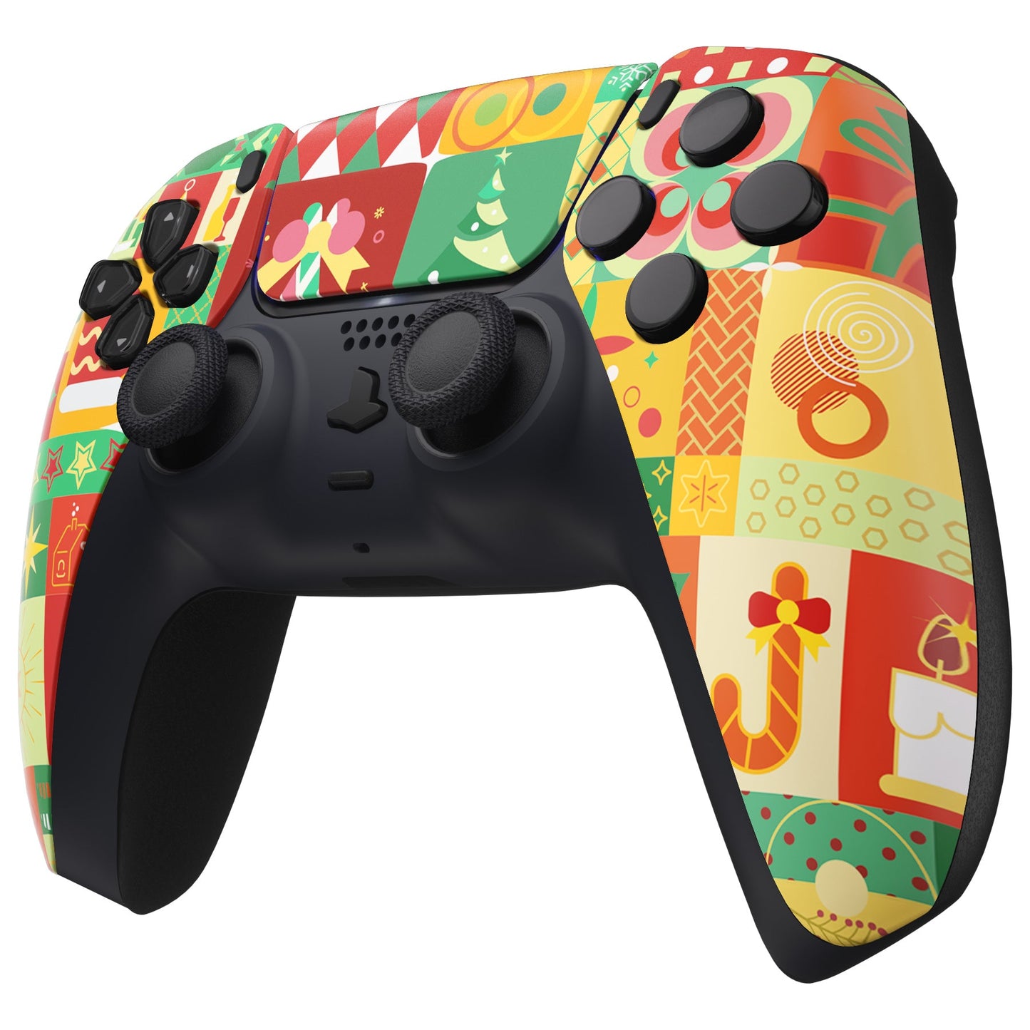 eXtremeRate PS5コントローラーBDM-010/020/030/040/050対応交換対応用フロントハウジングシェル&タッチパッド【クリスマスラッピング】