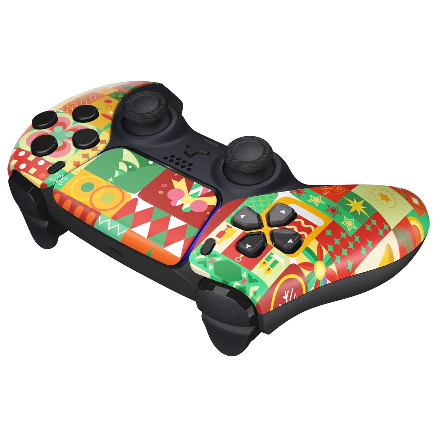 eXtremeRate PS5コントローラーBDM-010/020/030/040/050対応交換対応用フロントハウジングシェル&タッチパッド【クリスマスラッピング】