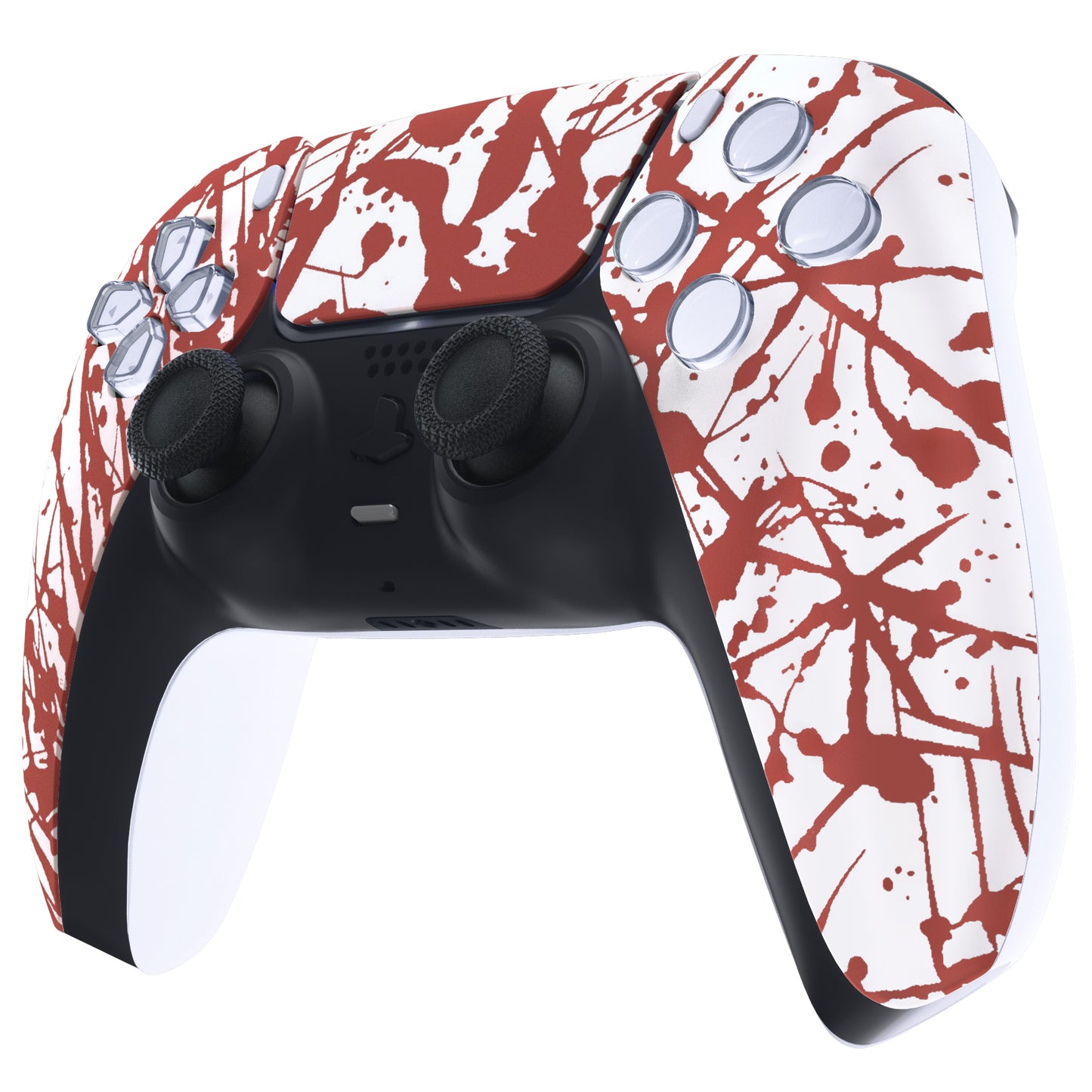 eXtremeRate PS5コントローラーBDM-010/020/030/040/050対応交換対応用フロントハウジングシェル&タッチパッド【血痕】