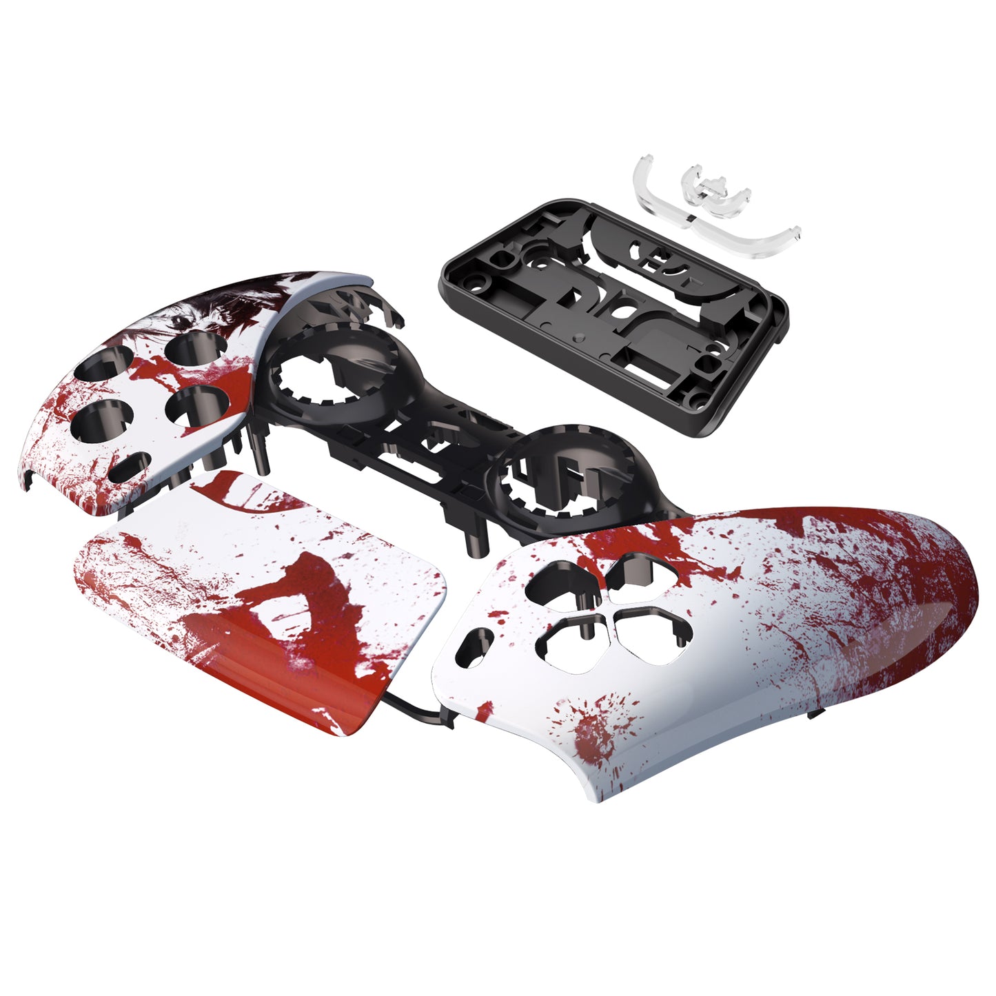 eXtremeRate PS5コントローラーBDM-010/020/030/040/050対応交換対応用フロントハウジングシェル&タッチパッド【ゾンビ】