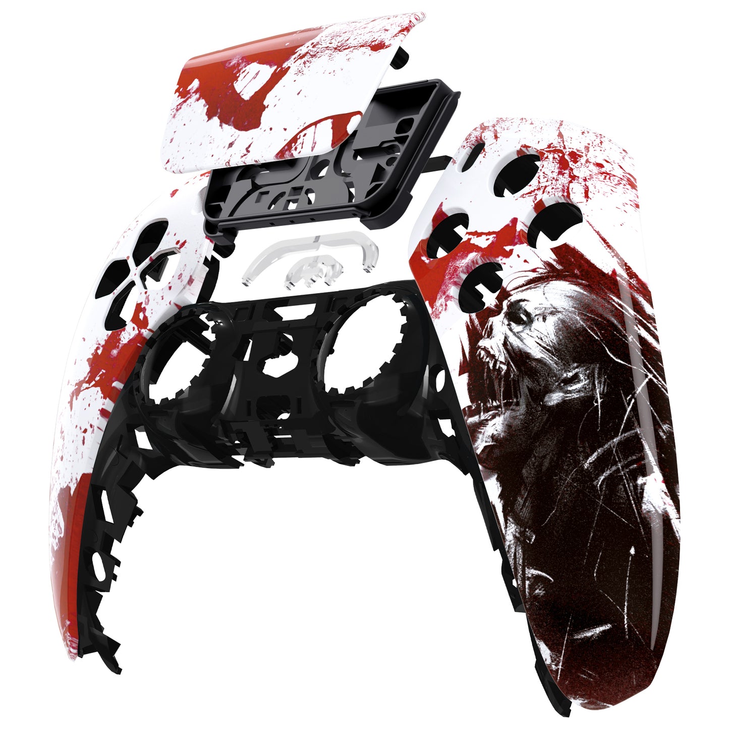 eXtremeRate PS5コントローラーBDM-010/020/030/040/050対応交換対応用フロントハウジングシェル&タッチパッド【ゾンビ】