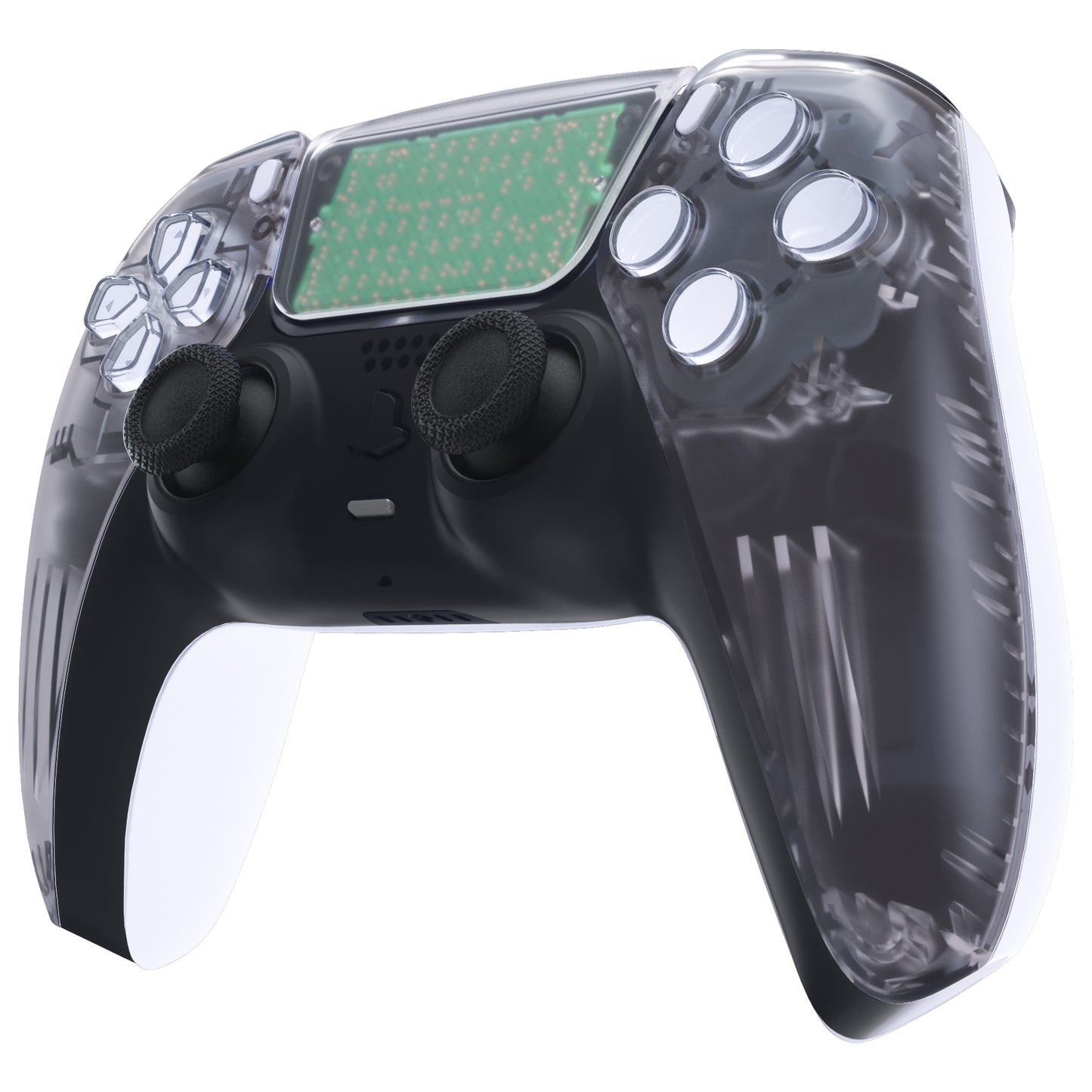 eXtremeRate PS5コントローラーBDM-010/020/030/040/050対応交換対応用フロントハウジングシェル&タッチパッド【クリア】