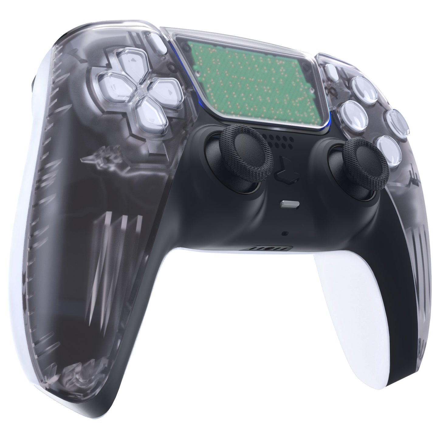 eXtremeRate PS5コントローラーBDM-010/020/030/040/050対応交換対応用フロントハウジングシェル&タッチパッド【クリア】