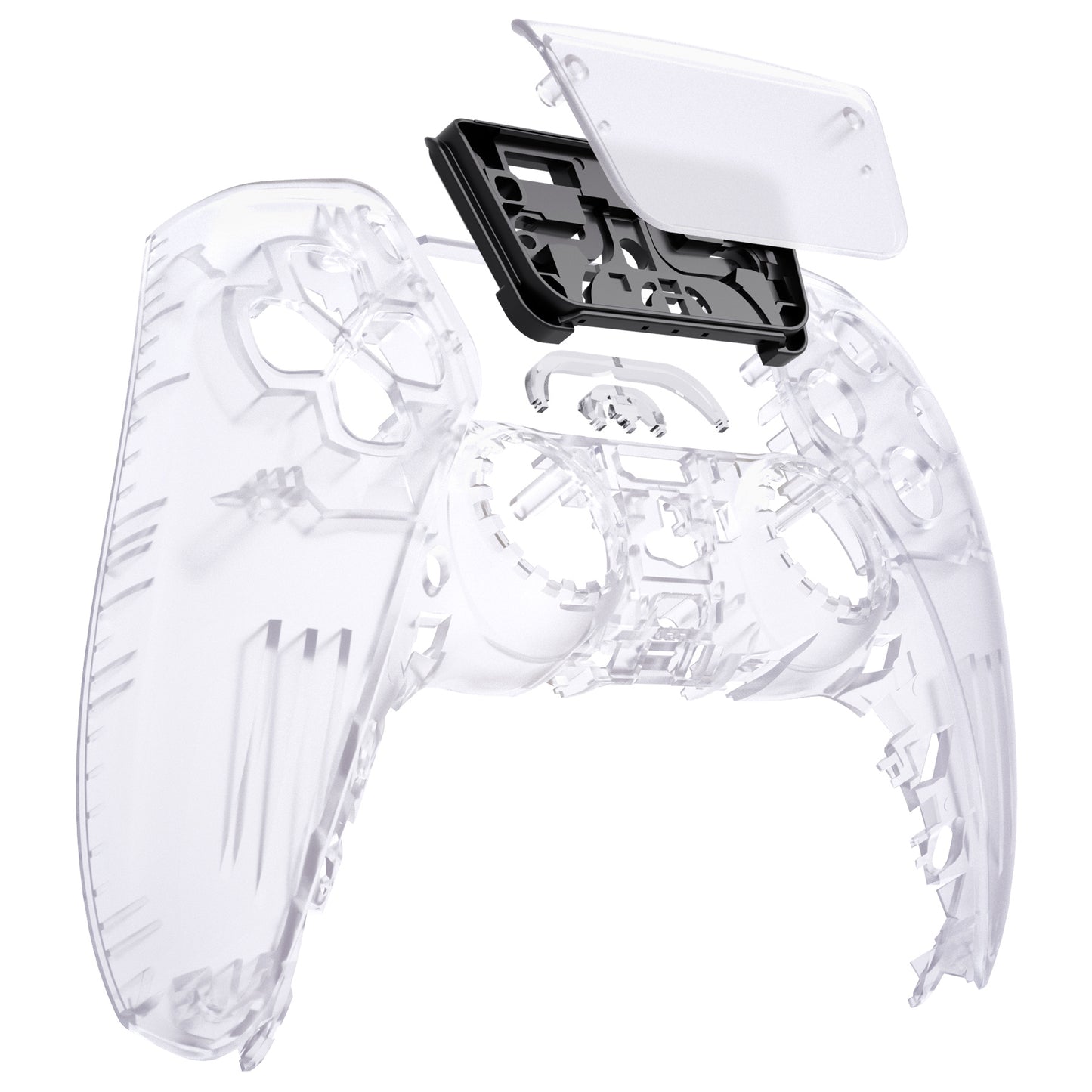 eXtremeRate PS5コントローラーBDM-010/020/030/040/050対応交換対応用フロントハウジングシェル&タッチパッド【クリア】