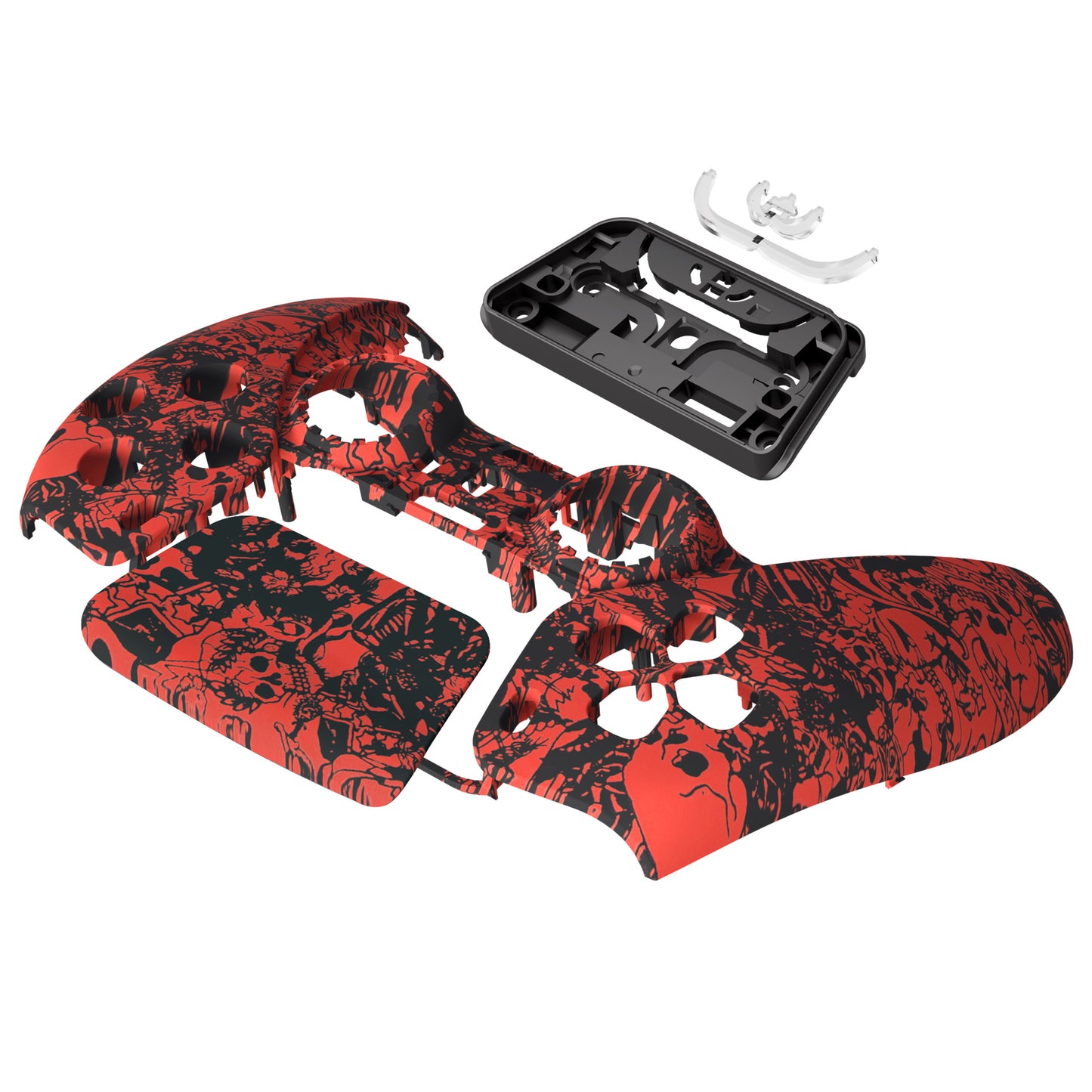 eXtremeRate PS5コントローラーBDM-010/020/030/040/050対応交換対応用フロントハウジングシェル&タッチパッド【デーモン&モンスターズ】