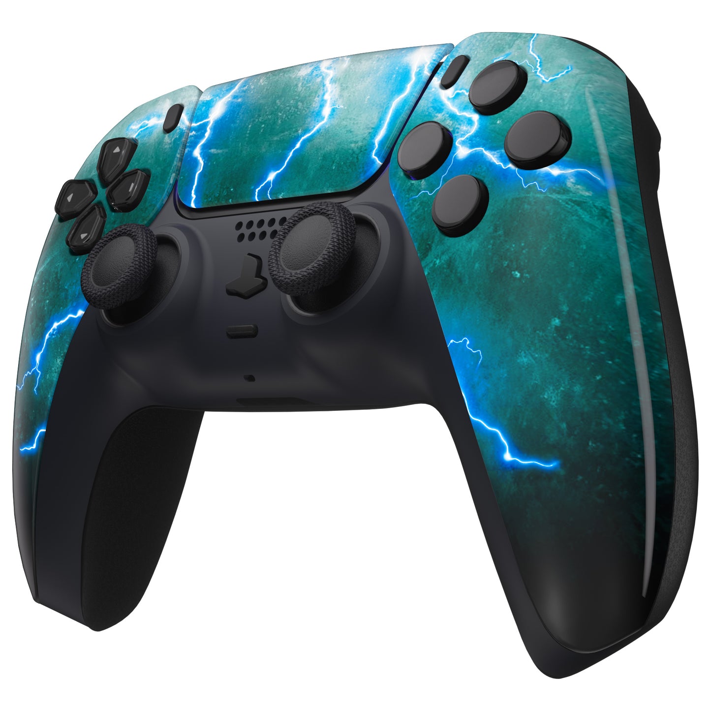 eXtremeRate PS5コントローラーBDM-010/020/030/040/050対応交換対応用フロントハウジングシェル&タッチパッド【稲妻】