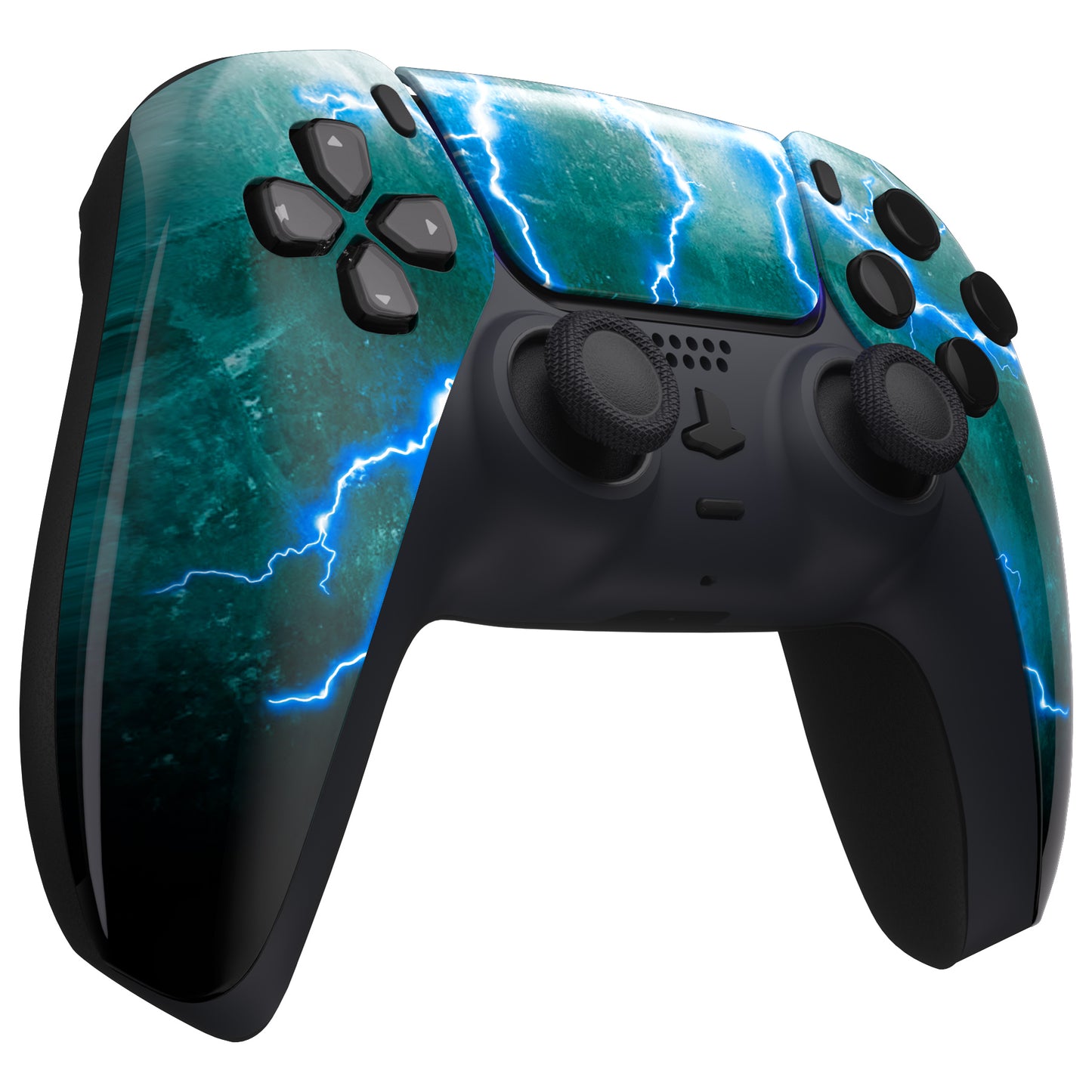eXtremeRate PS5コントローラーBDM-010/020/030/040/050対応交換対応用フロントハウジングシェル&タッチパッド【稲妻】