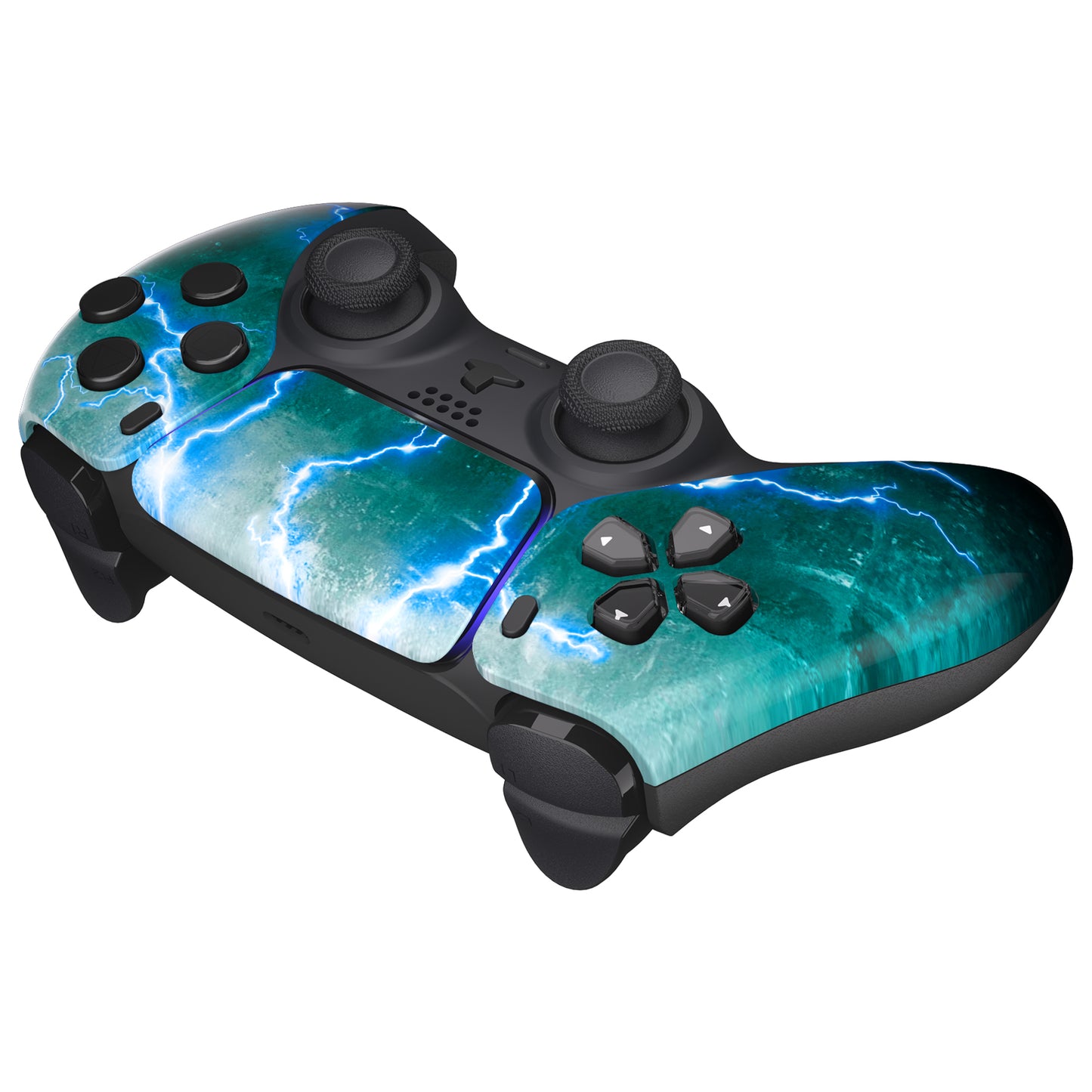eXtremeRate PS5コントローラーBDM-010/020/030/040/050対応交換対応用フロントハウジングシェル&タッチパッド【稲妻】