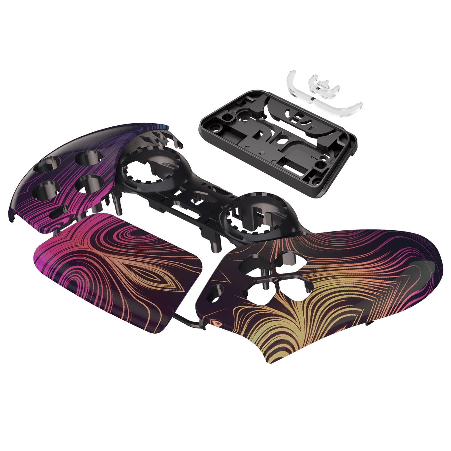 eXtremeRate PS5コントローラーBDM-010/020/030/040/050対応交換対応用フロントハウジングシェル&タッチパッド【幻想空間】