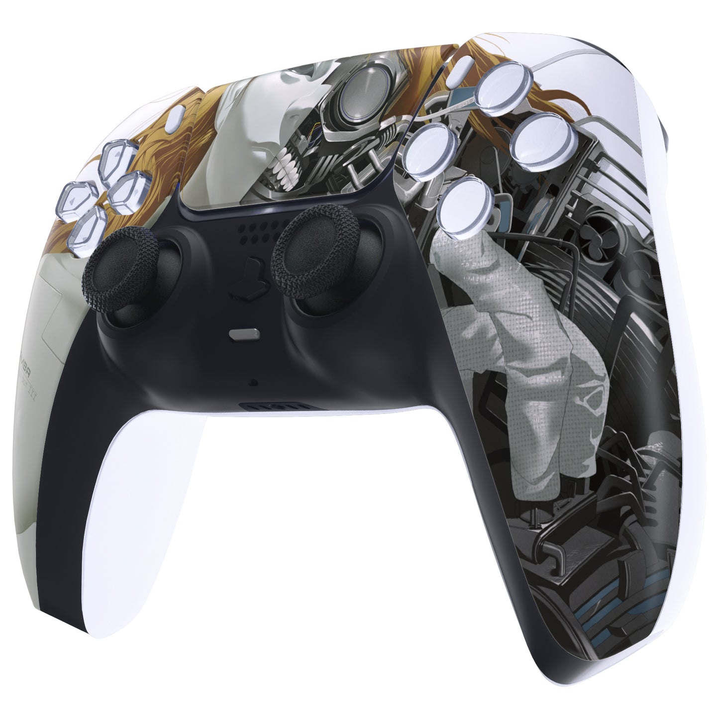 eXtremeRate PS5コントローラーBDM-010/020/030/040/050対応交換対応用フロントハウジングシェル&タッチパッド【マンバアサシンボットIII】