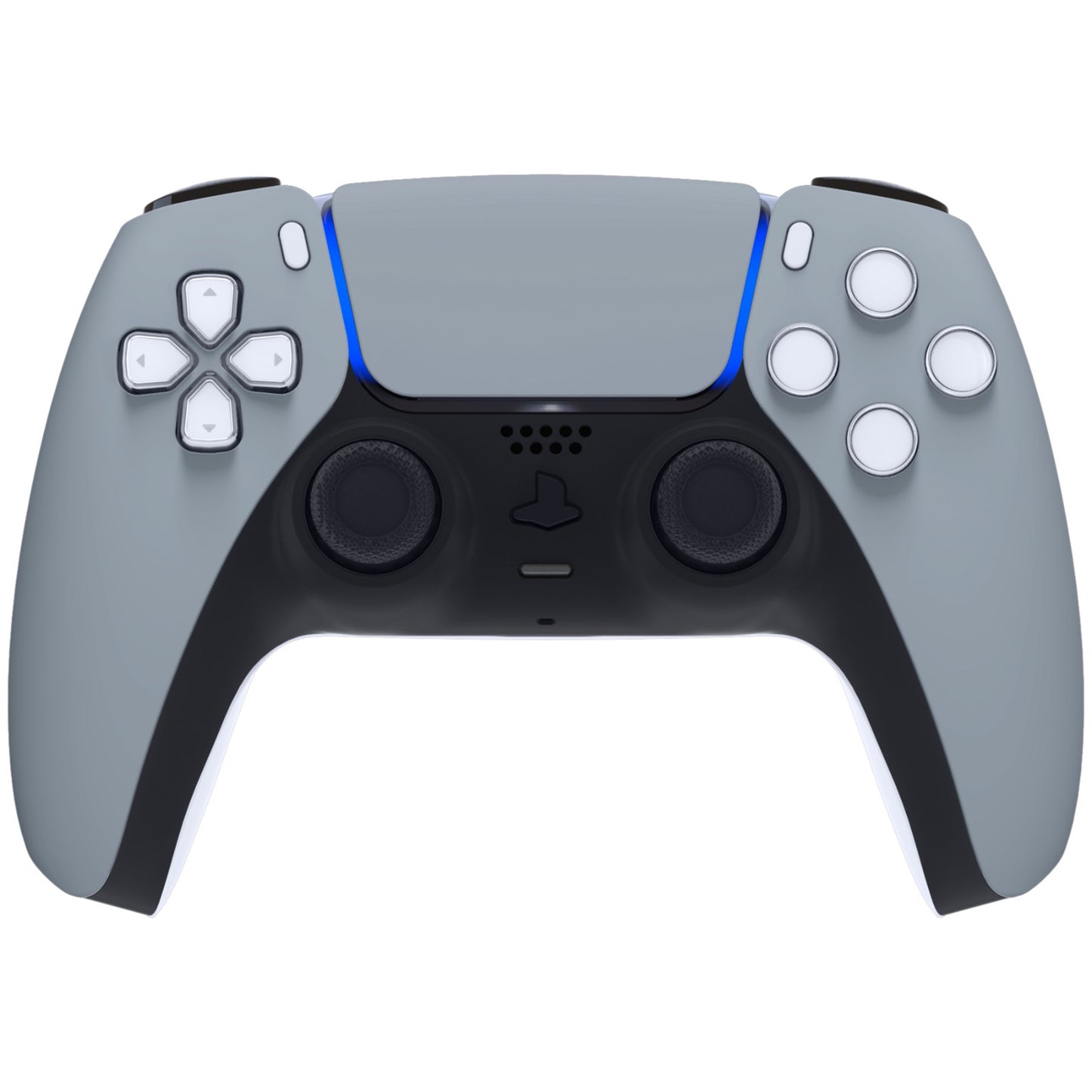 eXtremeRate PS5コントローラーBDM-010/020/030/040/050対応交換対応用フロントハウジングシェル&タッチパッド【ニューホープグレイ】