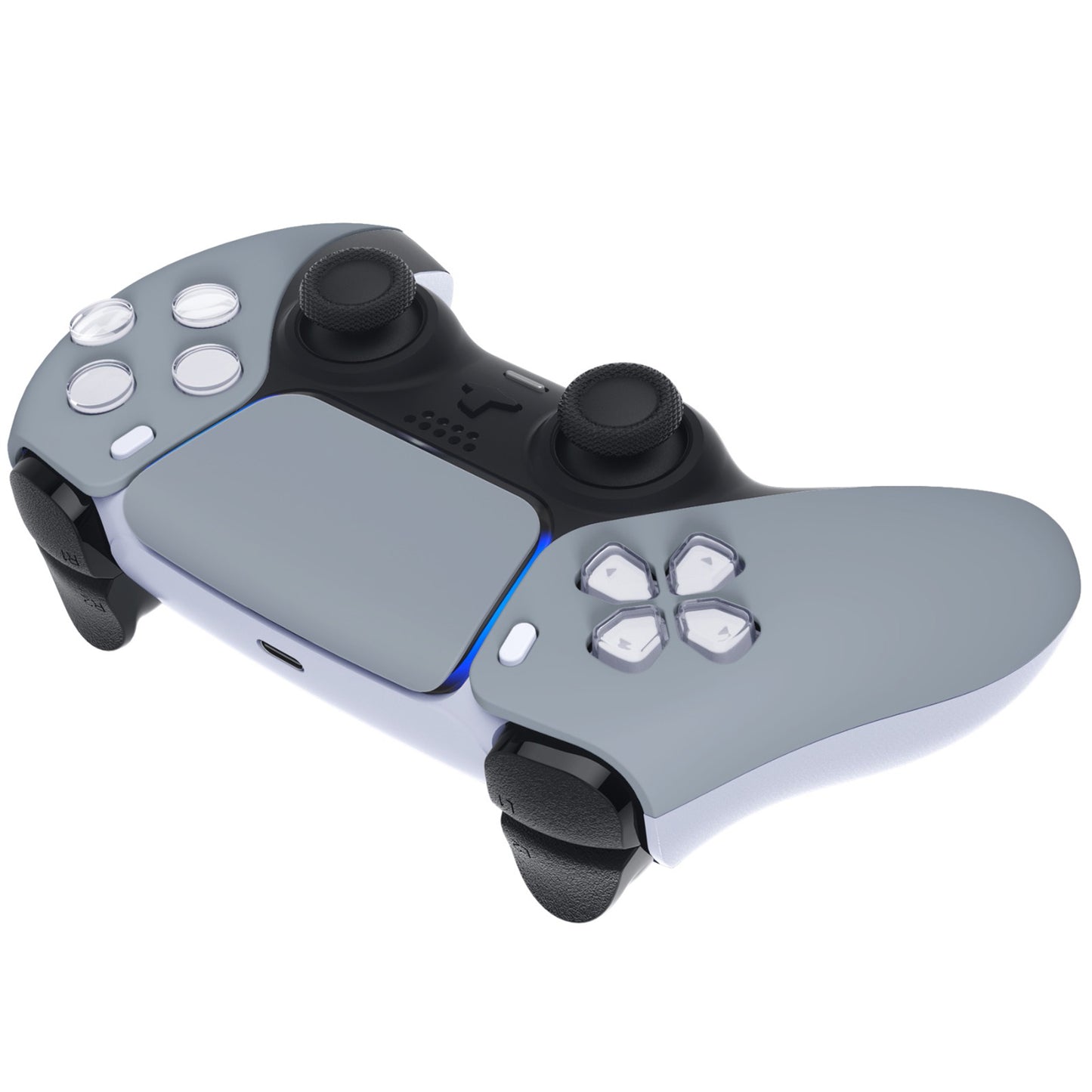 eXtremeRate PS5コントローラーBDM-010/020/030/040/050対応交換対応用フロントハウジングシェル&タッチパッド【ニューホープグレイ】