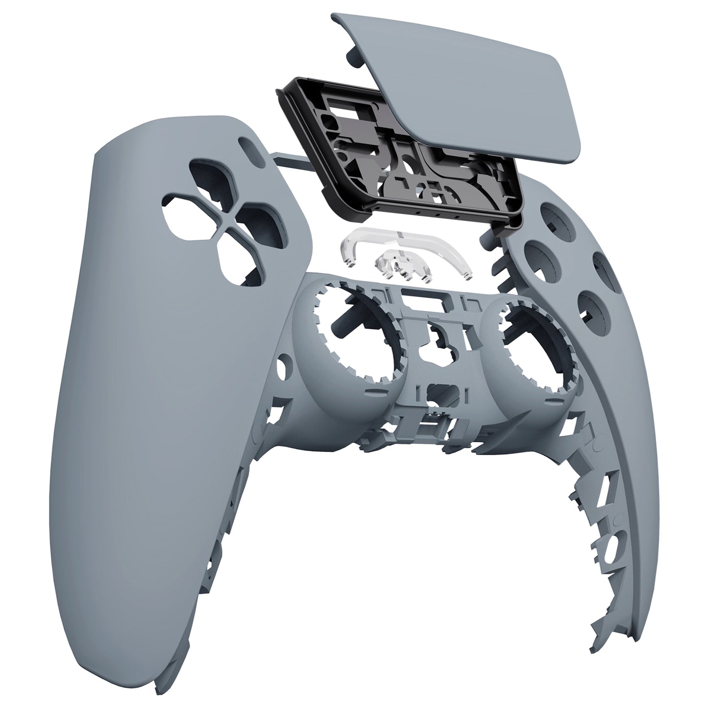 eXtremeRate PS5コントローラーBDM-010/020/030/040/050対応交換対応用フロントハウジングシェル&タッチパッド【ニューホープグレイ】
