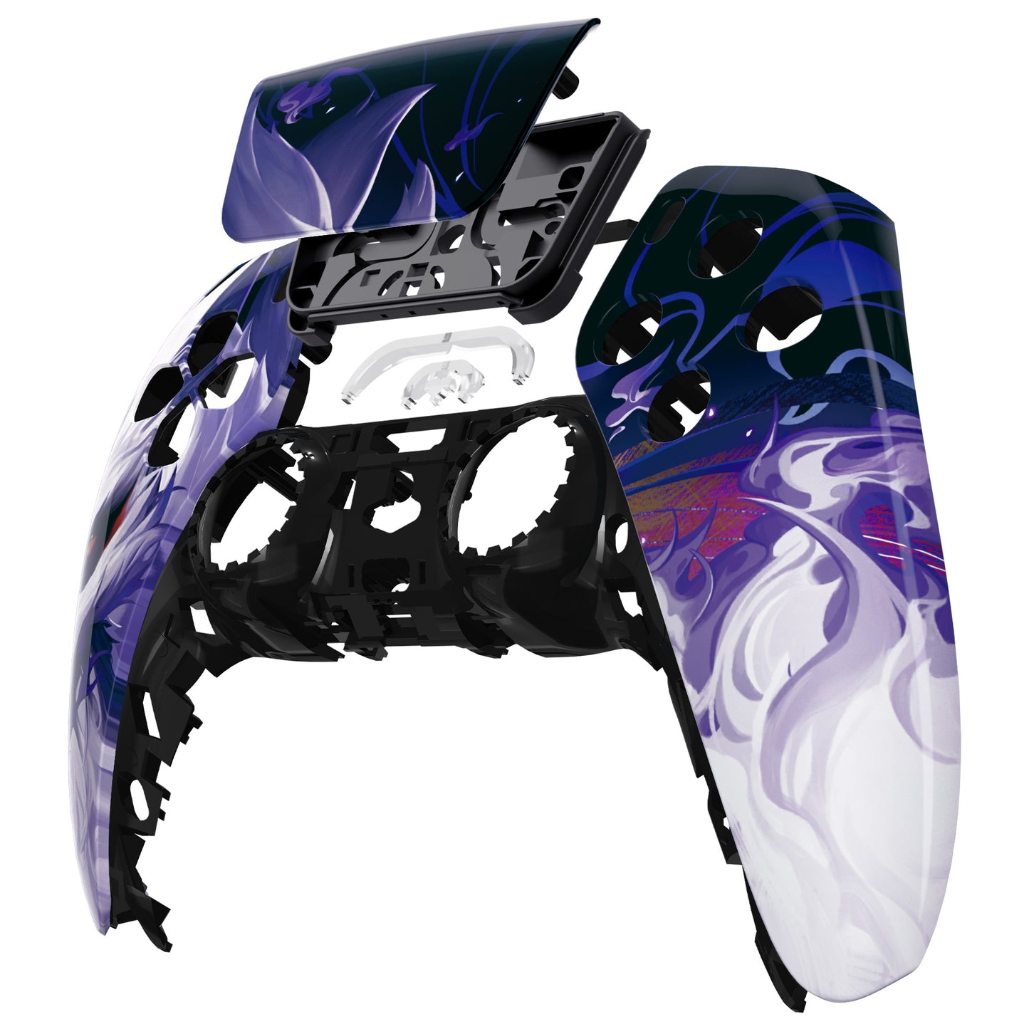 eXtremeRate PS5コントローラーBDM-010/020/030/040/050対応交換対応用フロントハウジングシェル&タッチパッド【九尾の狐】