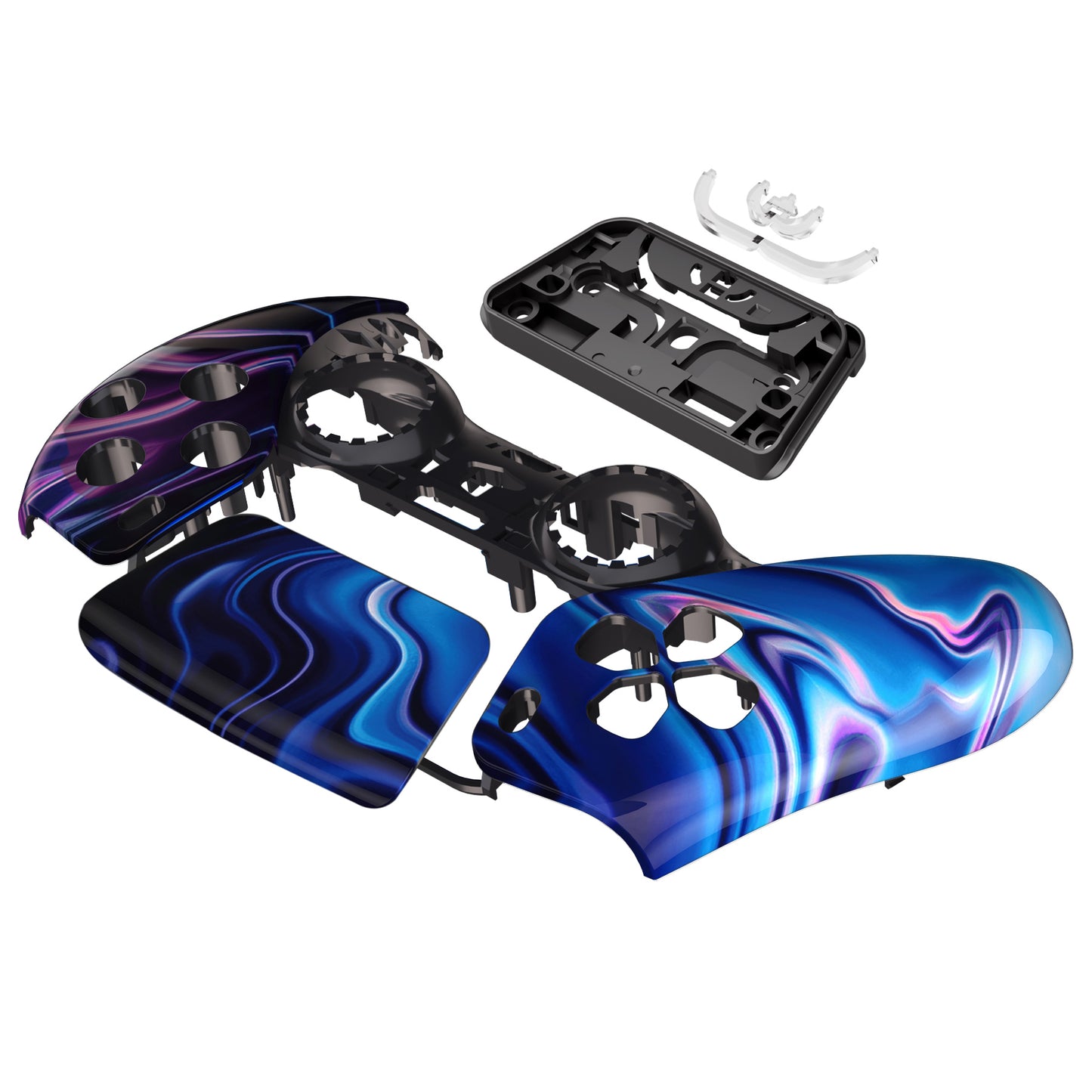 eXtremeRate PS5コントローラーBDM-010/020/030/040/050対応交換対応用フロントハウジングシェル&タッチパッド【混沌の起源】