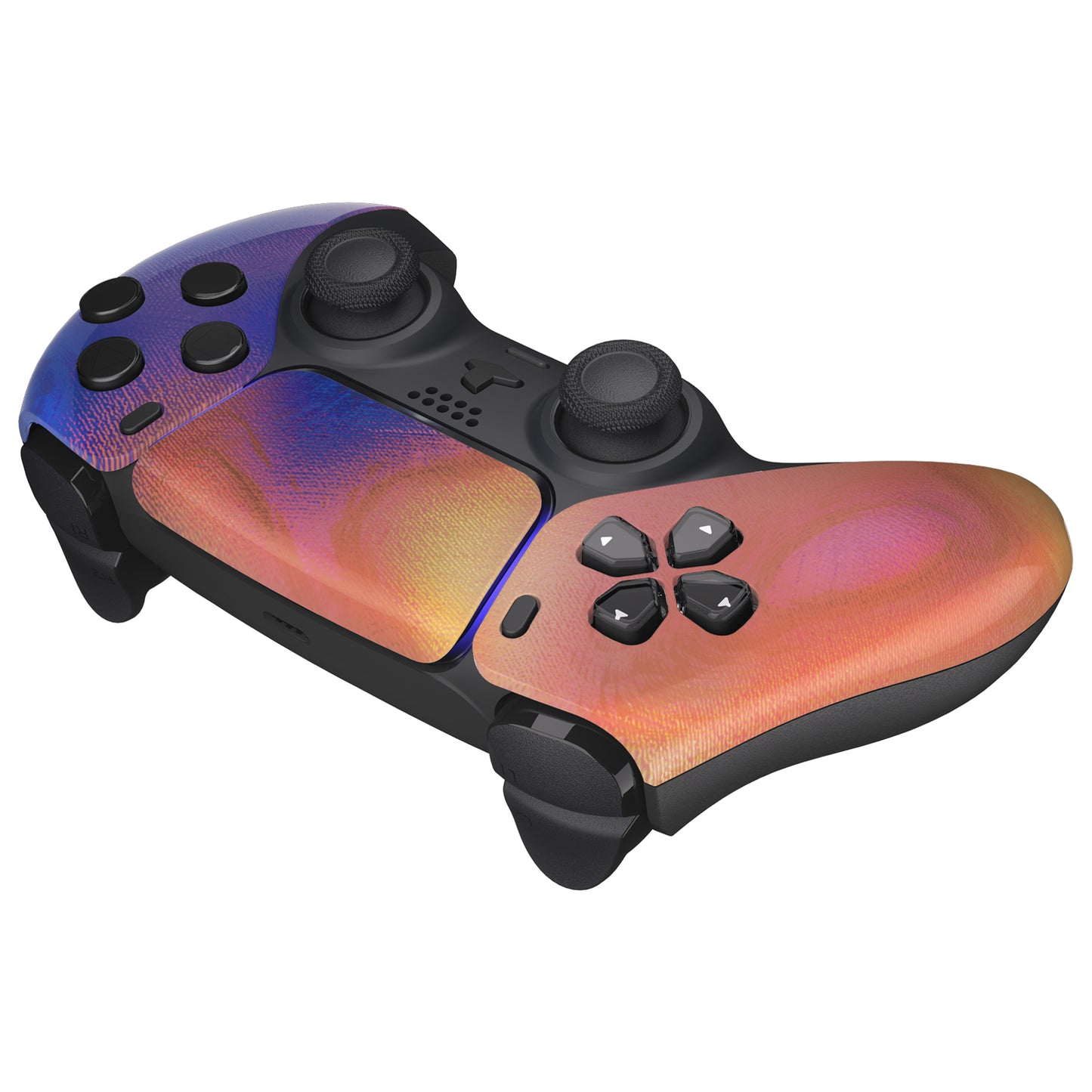 eXtremeRate PS5コントローラーBDM-010/020/030/040/050対応交換対応用フロントハウジングシェル&タッチパッド【パープルレッドスワール】