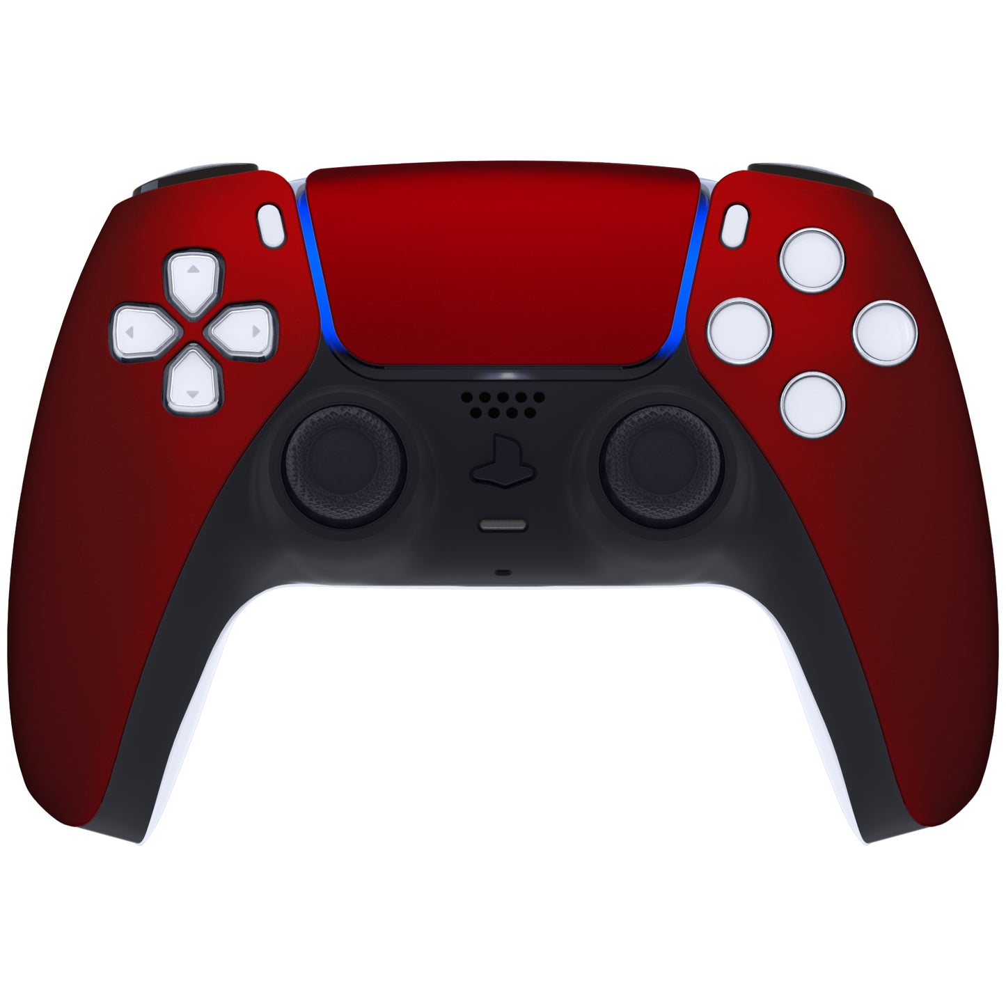 eXtremeRate PS5コントローラーBDM-010/020/030/040/050対応交換対応用フロントハウジングシェル&タッチパッド【スカーレットレッド】