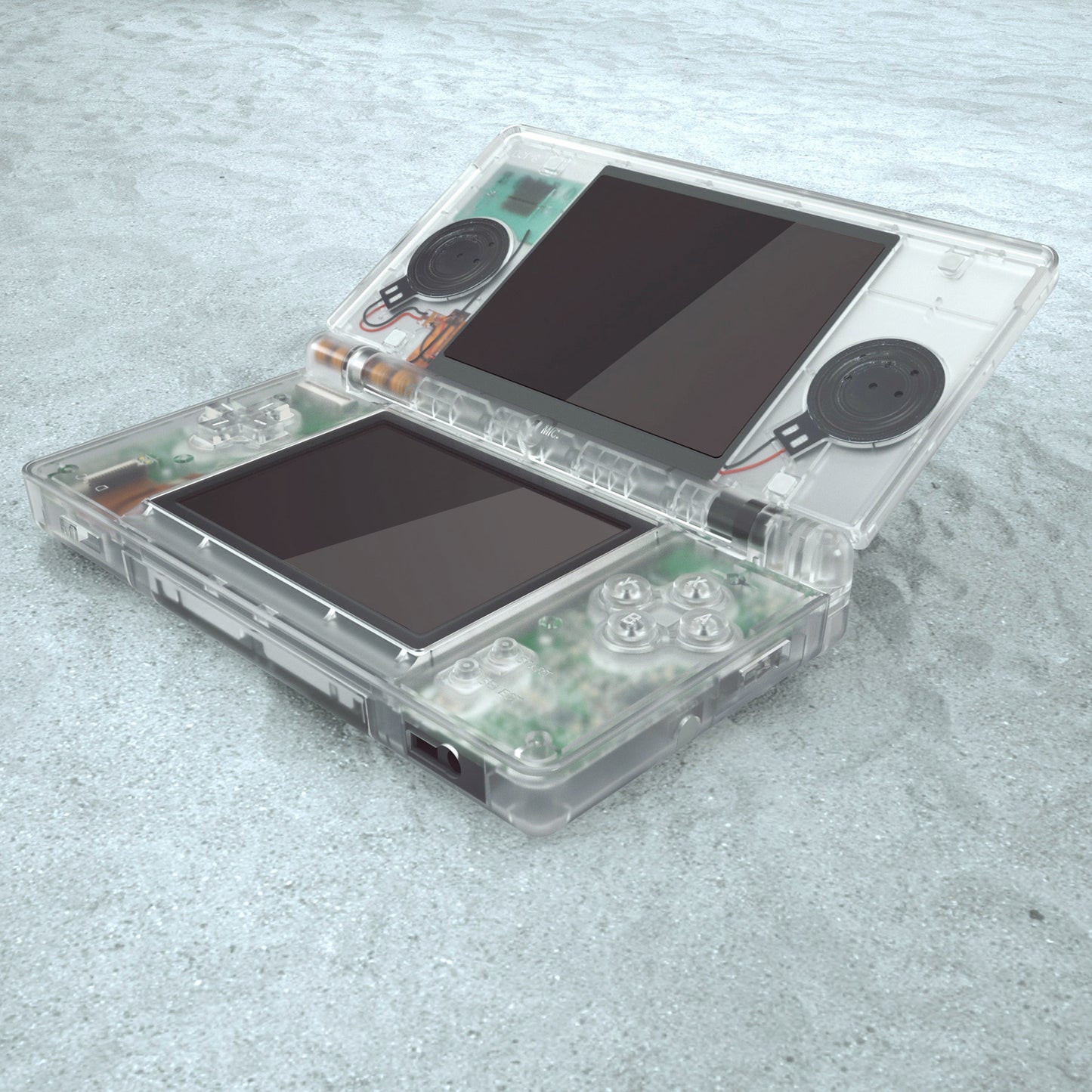 eXtremeRate ニンテンドーDS Lite用交換フルハウジングシェル&ボタンセット保護フィルム付き【暗闇で光る-グリーン】