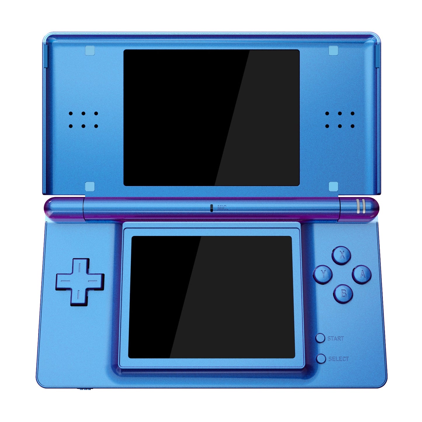 eXtremeRate ニンテンドーDS Lite用交換フルハウジングシェル&ボタンセット保護フィルム付き【カメレオンパープルブルー】