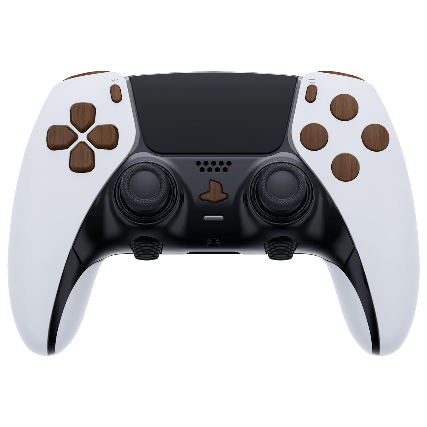 eXtremeRate PS5 edgeコントローラー対応交換対応用フルセットボタン【木目調デザイン】