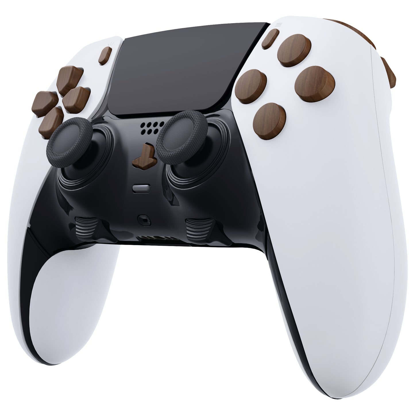 eXtremeRate PS5 edgeコントローラー対応交換対応用フルセットボタン【木目調デザイン】
