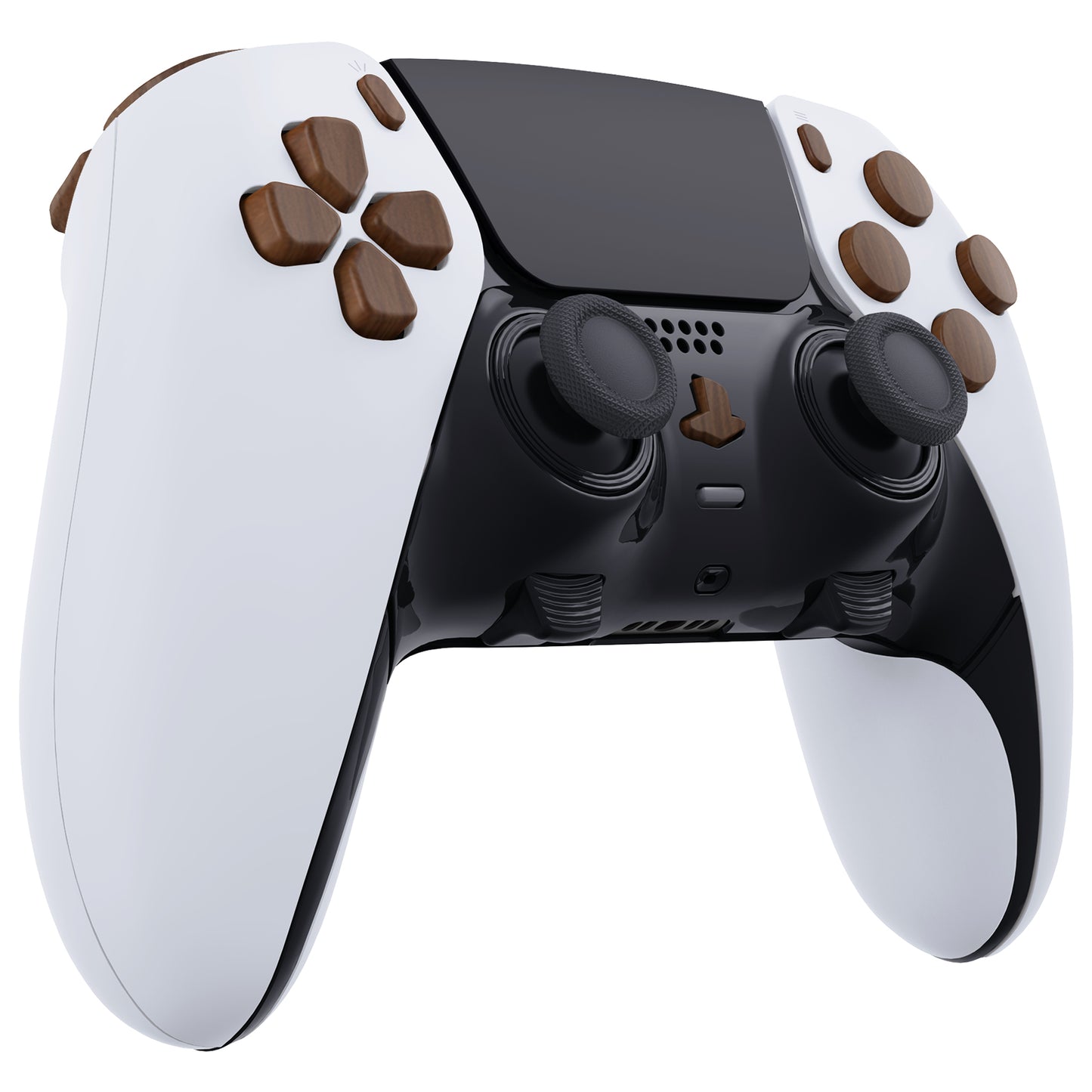 eXtremeRate PS5 edgeコントローラー対応交換対応用フルセットボタン【木目調デザイン】