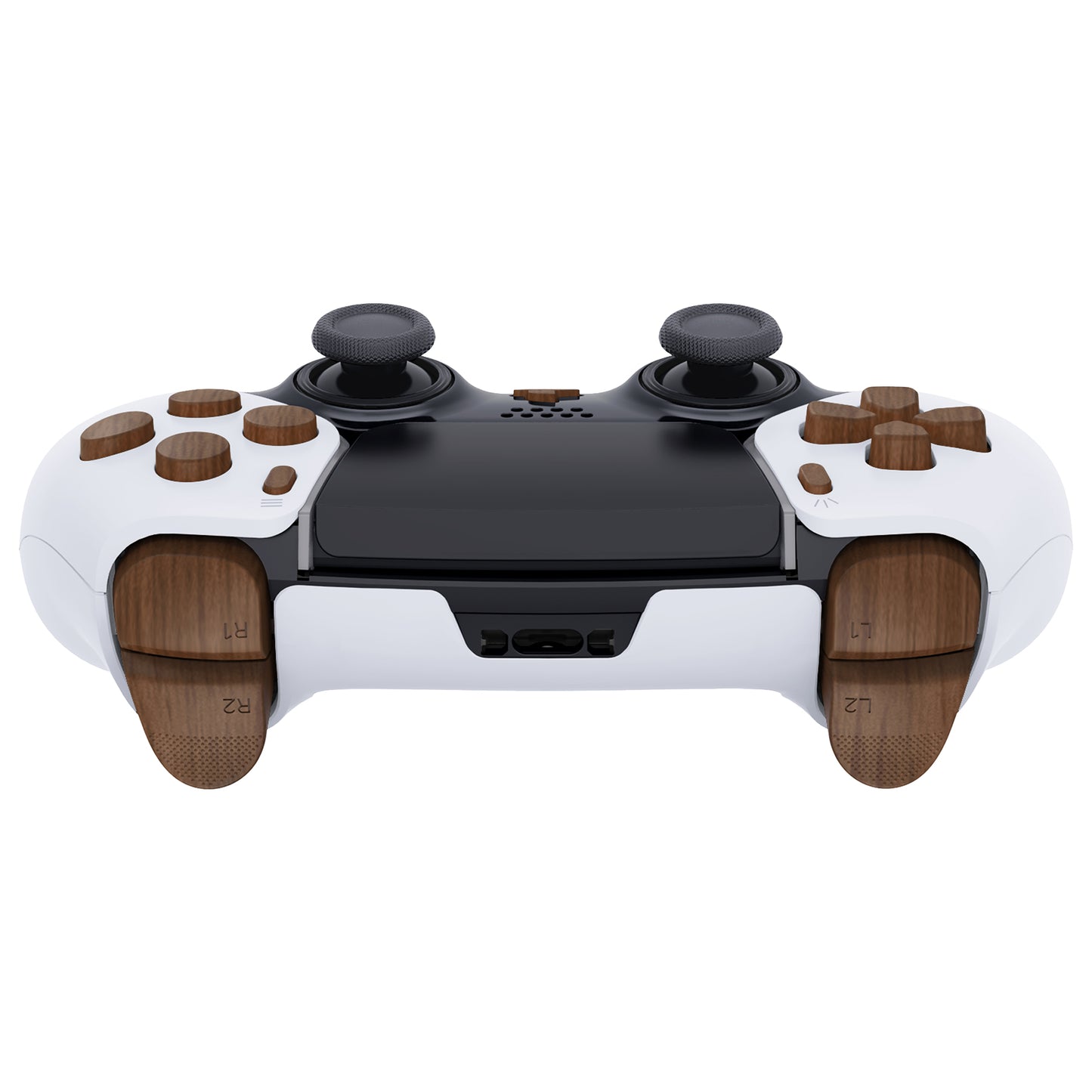 eXtremeRate PS5 edgeコントローラー対応交換対応用フルセットボタン【木目調デザイン】