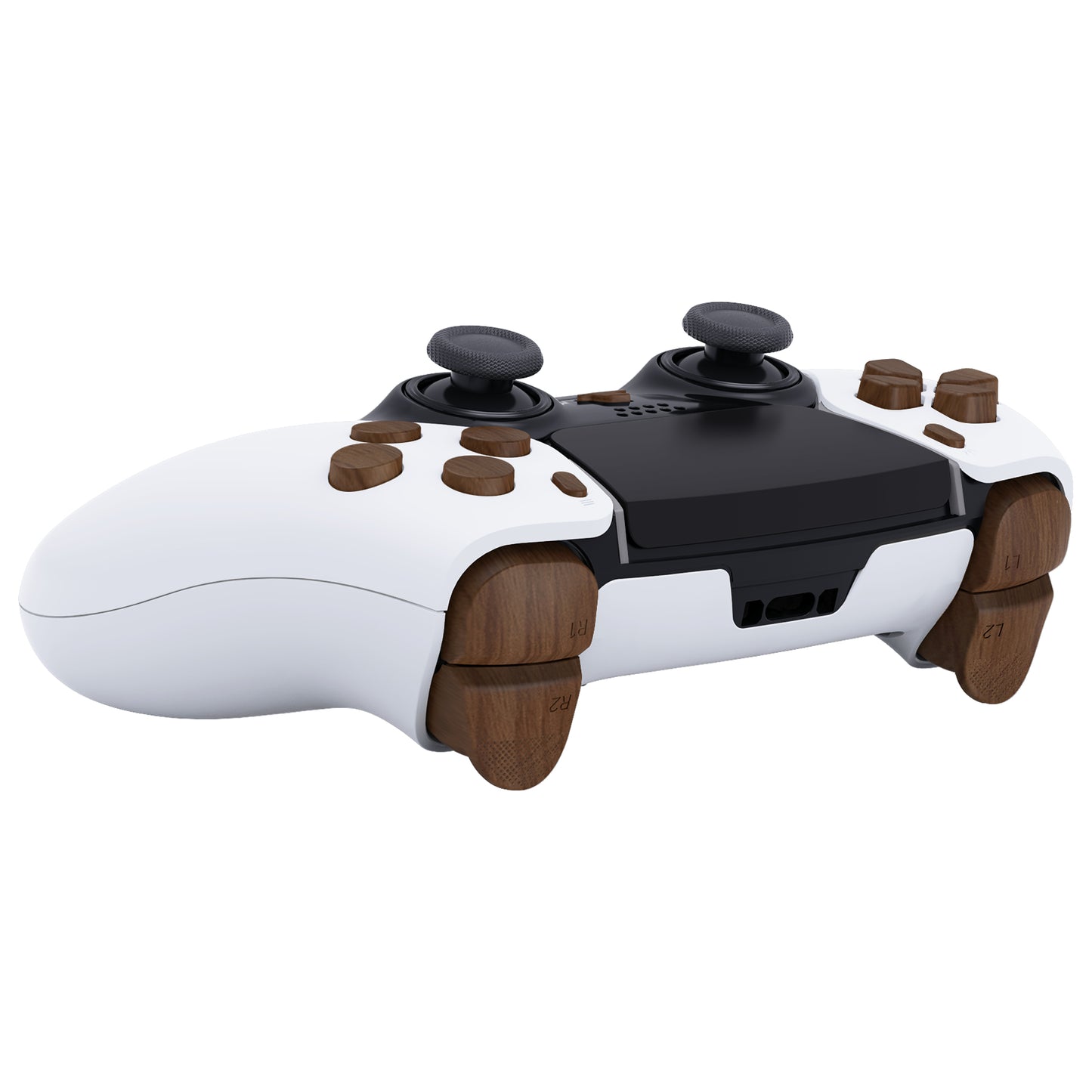 eXtremeRate PS5 edgeコントローラー対応交換対応用フルセットボタン【木目調デザイン】