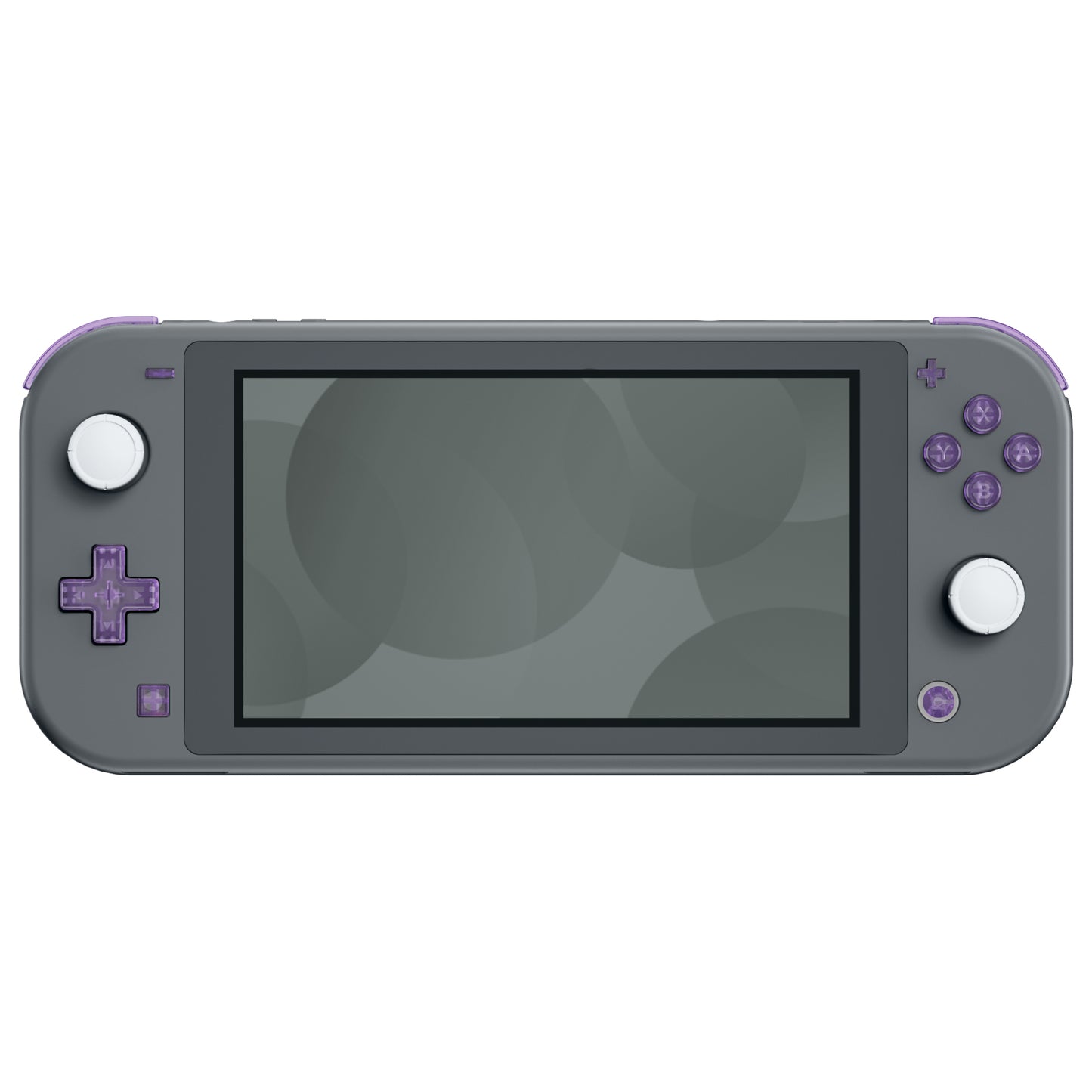 eXtremeRate Nintendo Switch Lite用交換フルセットシェル&ABXYボタン保護フィルム付き【クリアパープル】