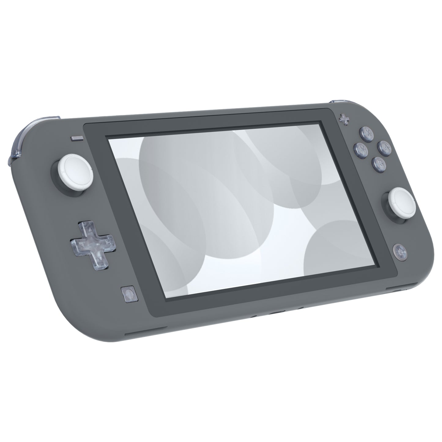 eXtremeRate Nintendo Switch Lite用交換フルセットシェル&ABXYボタン保護フィルム付き【クリアグレイシャーブルー】