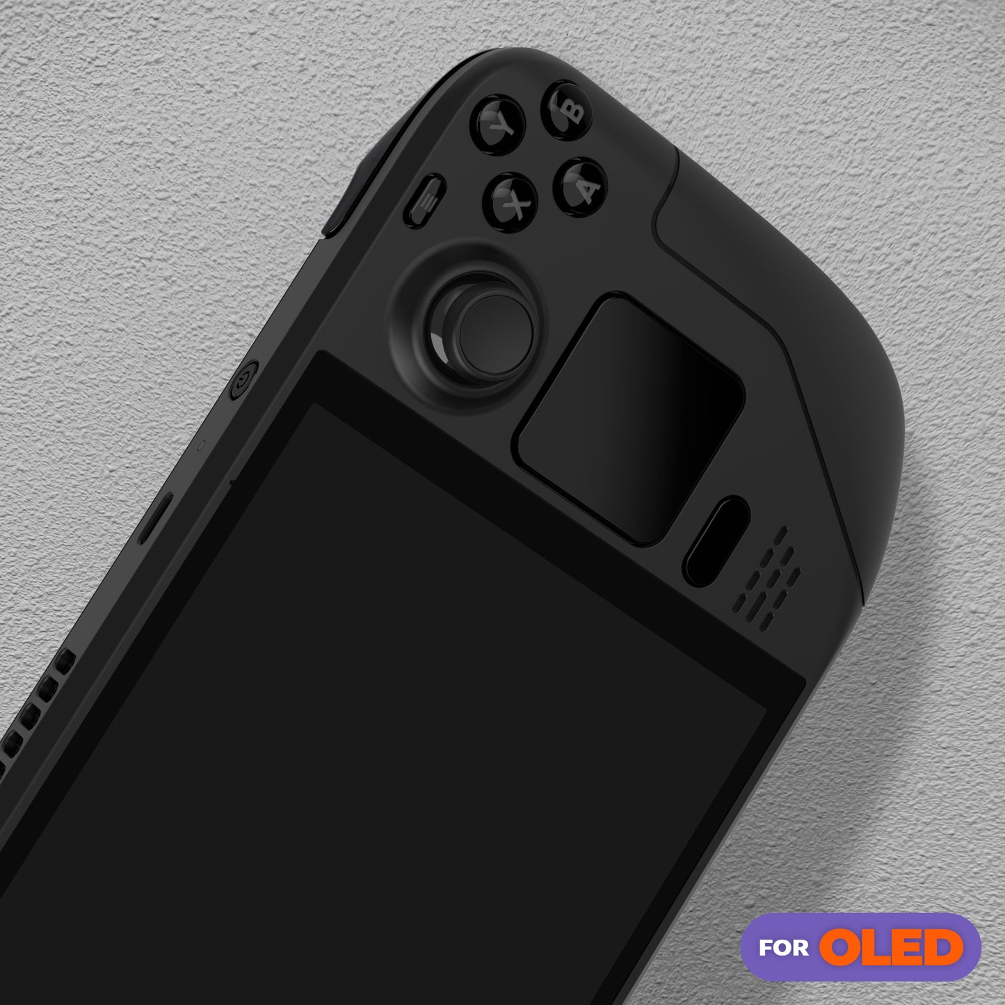eXtremeRate Steam Deck OLEDハンドヘルドコンソール用交換フルセボタン【ブラック】