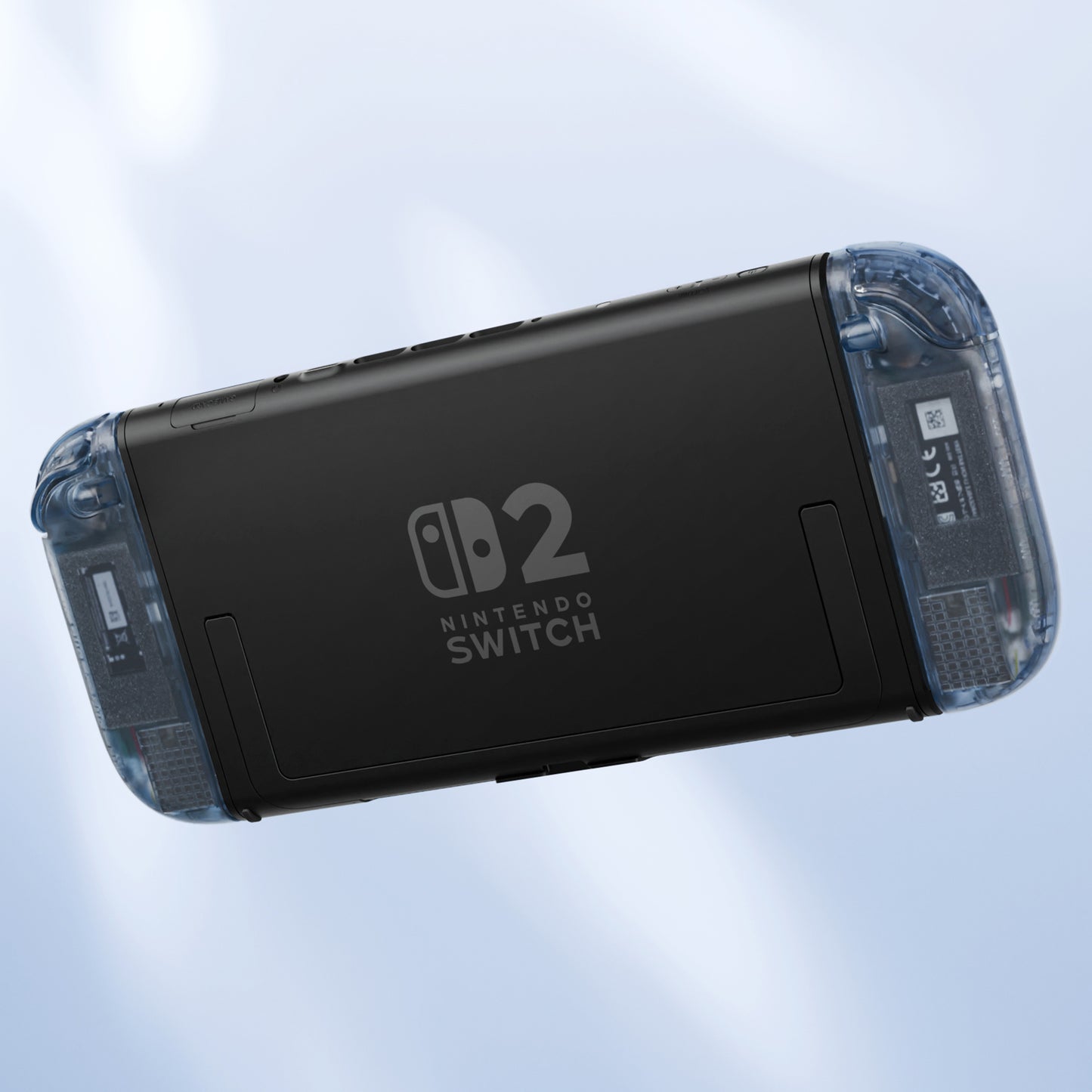 eXtremeRate Nintendo Switch 2対応ジョイコン交換フルセットシェルケース、ボタン付き - デラックス版【クリアグレイシャーブルー】