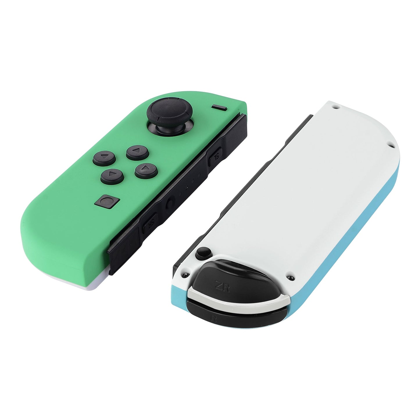 eXtremeRate NS Switch用ジョイコン交換フルセットシェルケースボタン付き【ミントグリーン&ヘブンブルー&ホワイト】