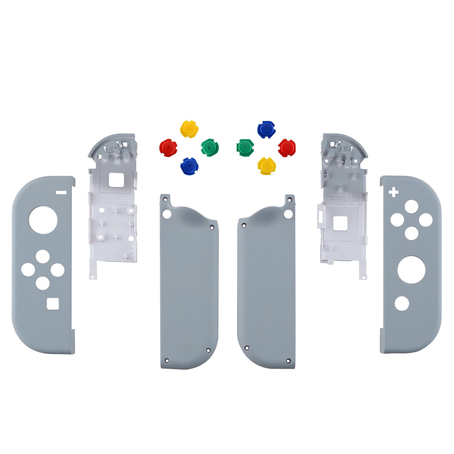 eXtremeRate NS Switch用ジョイコン交換フルセットシェルケースボタン付き【ニューホープグレイ】