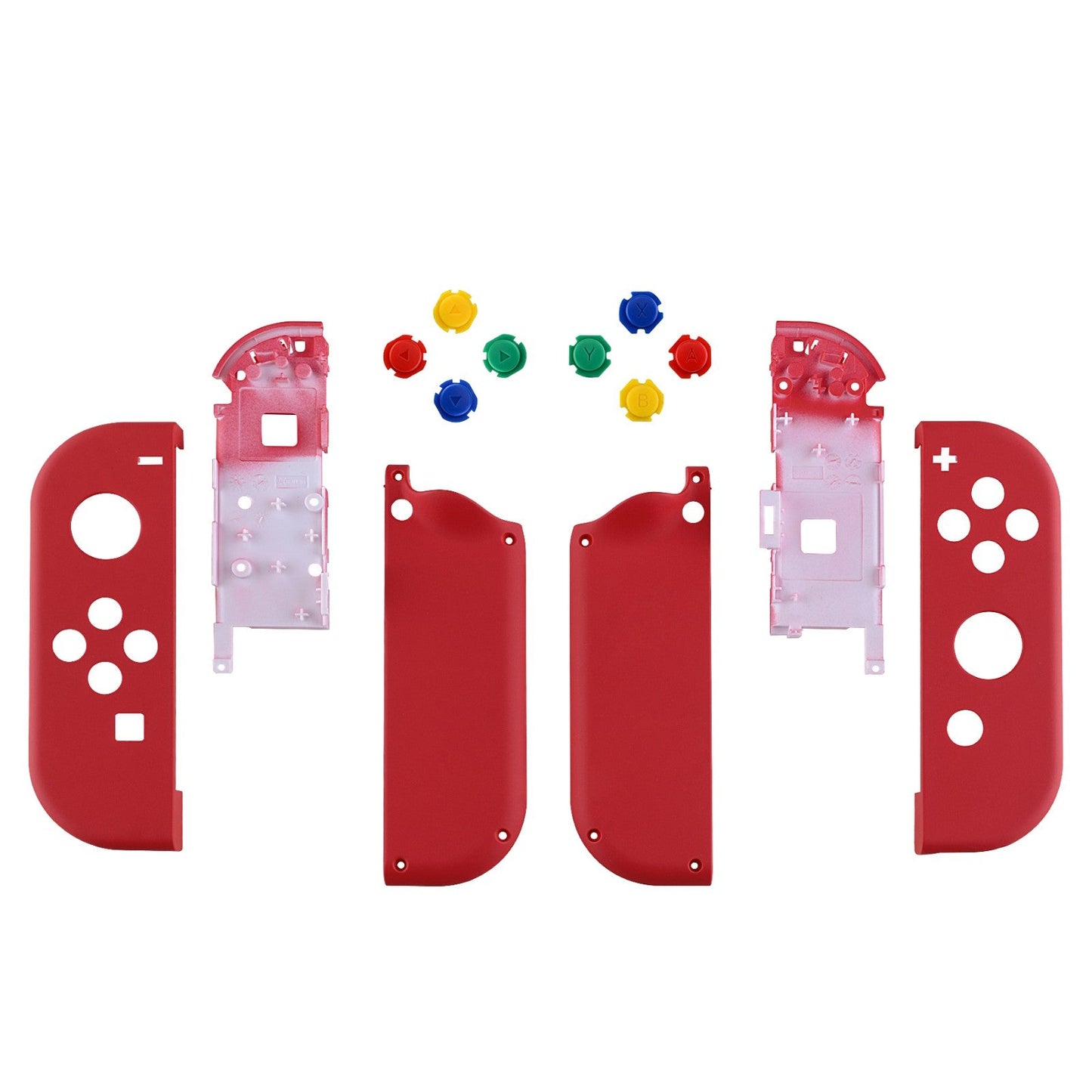 eXtremeRate NS Switch用ジョイコン交換フルセットシェルケースボタン付き【パッションレッド】
