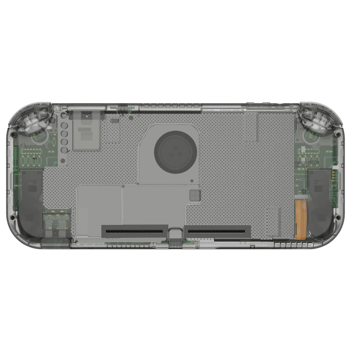 eXtremeRate Nintendo Switch Lite用交換フルセットシェル&ボタンキット保護フィルム付き【クリスタルクリアブラック】