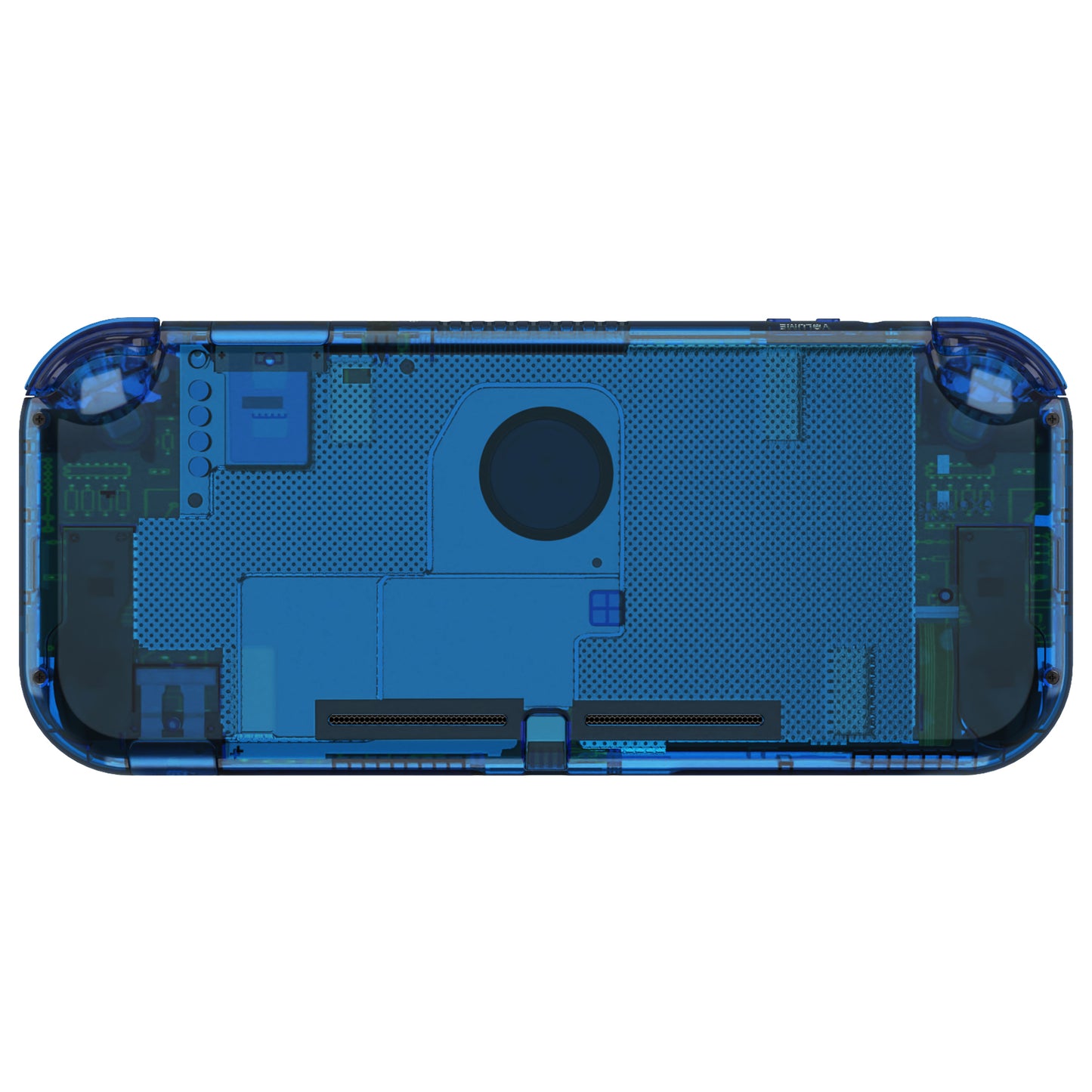 eXtremeRate Nintendo Switch Lite用交換フルセットシェル&ボタンキット保護フィルム付き【クリスタルクリアブルー】